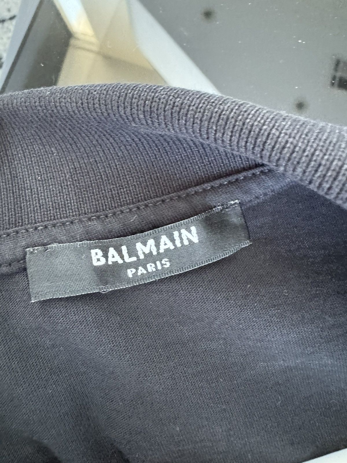 Balmain Balmain Logo Polo in Black Size US M / EU 48-50 / 2 - 3 Thumbnail