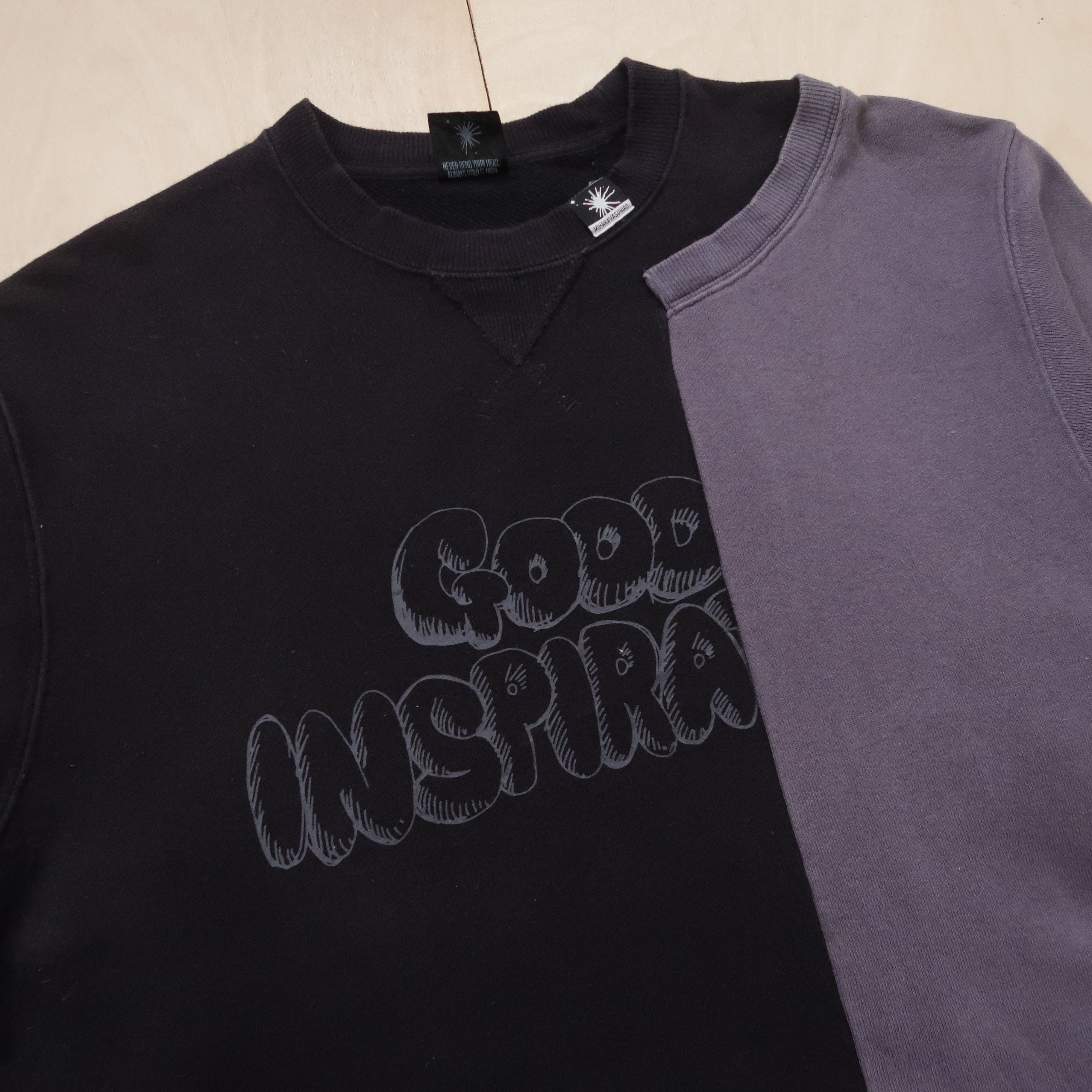 GU × Maison MIHARA YASUHIRO GU x Maison Mihara Yasuhiro Patchwork Cut & Sew Sweatshirt Size US M / EU 48-50 / 2 - 7 Thumbnail