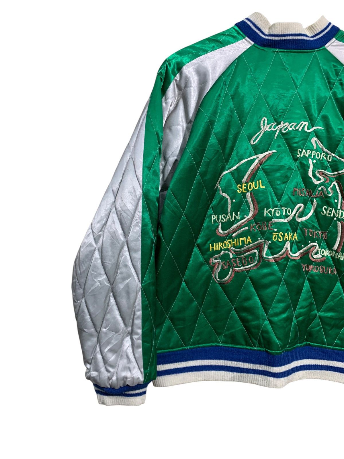 Japanese Brand 🔥VTG SUKAJAN SOUVENIR JACKETS SATEEN/RAYON REVERSIBLE Size US M / EU 48-50 / 2 - 16 Thumbnail