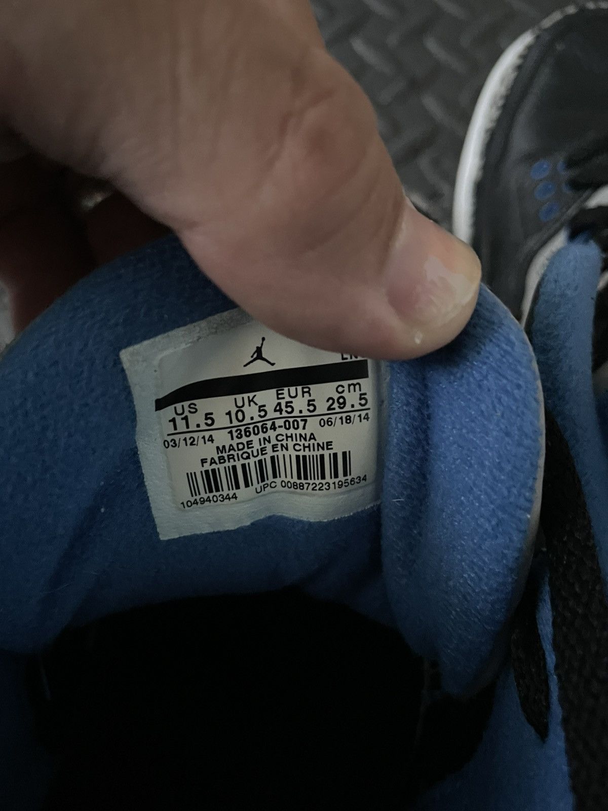 Jordan Brand Jordan 3 sport blue Size US 11.5 / EU 44-45 - 6 Thumbnail