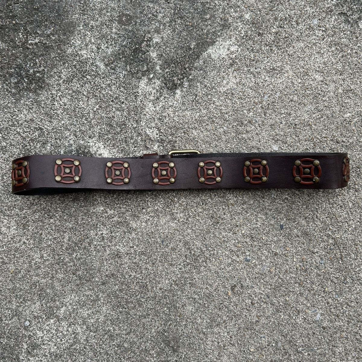 Vintage Vintage studded leather belt (Kapital Style) Size ONE SIZE - 4 Thumbnail