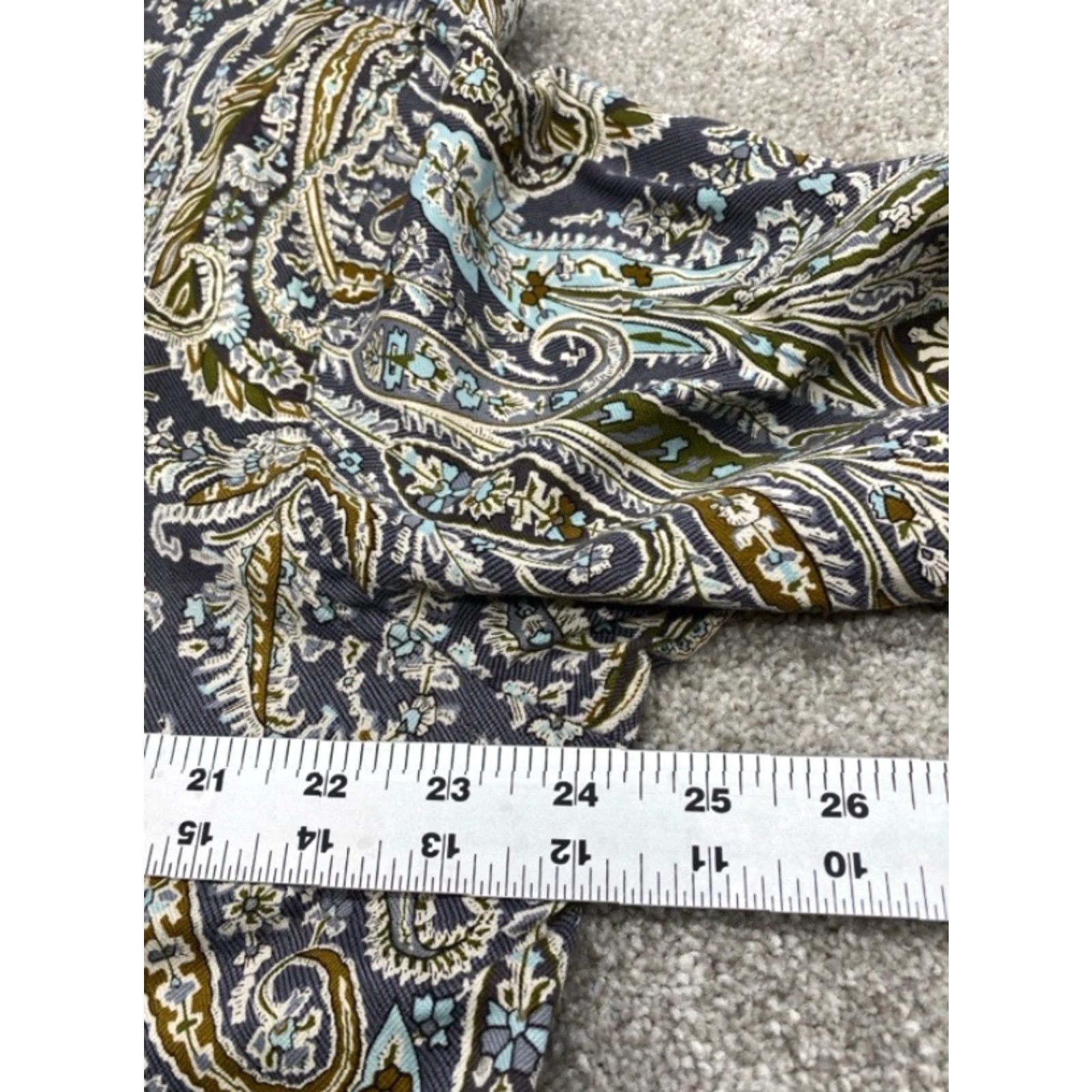 Vintage VINTAGE Men's 2XL Short Sleeve Button Up Silk Shirt Paisley 100% Silk Vintage Silk 5883 Size US XXL / EU 58 / 5 - 6 Thumbnail