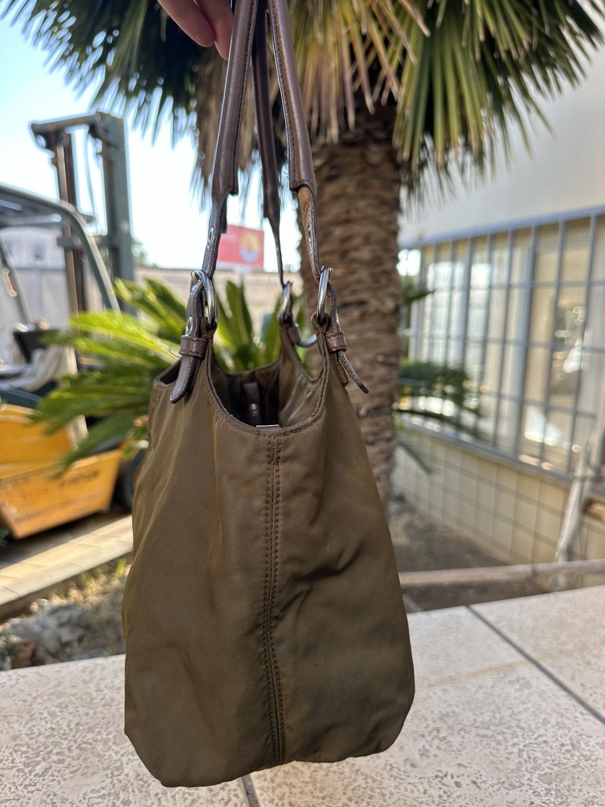Prada Prada Nylon Bag Brown Size ONE SIZE - 7 Thumbnail