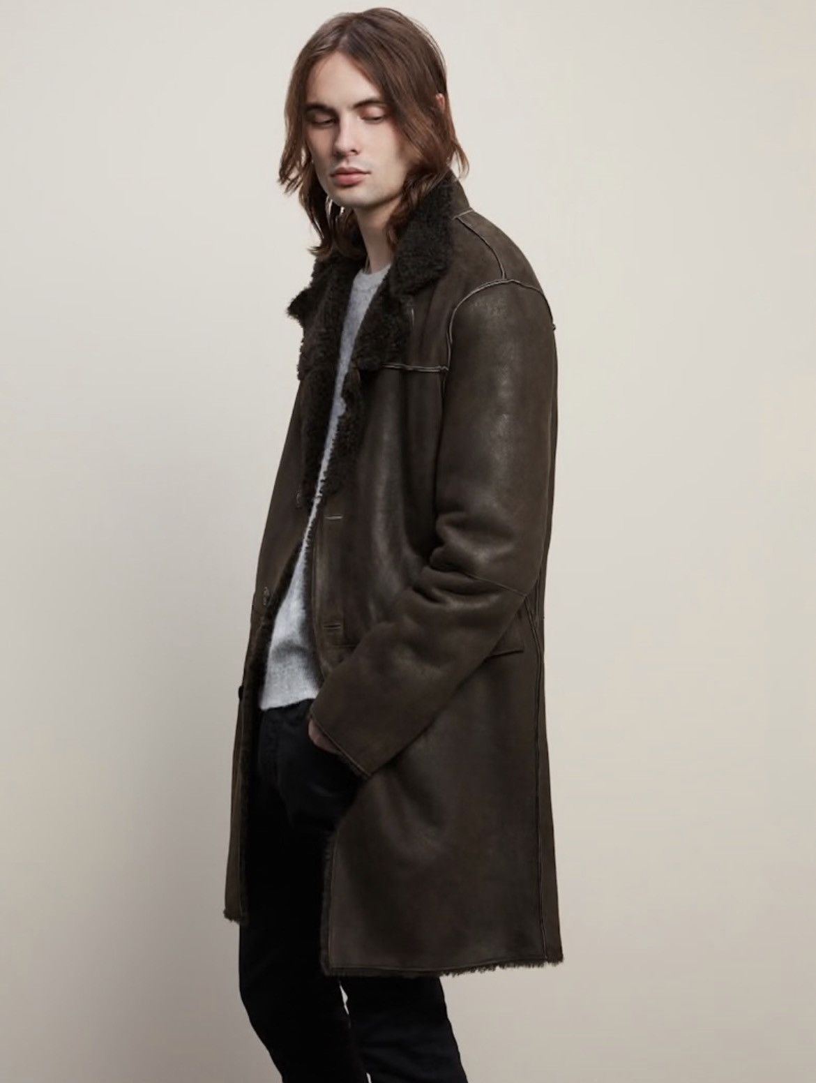 John Varvatos Shearling Coat Size EU 52 USA 42 Size US L / EU 52-54 / 3 - 7 Thumbnail