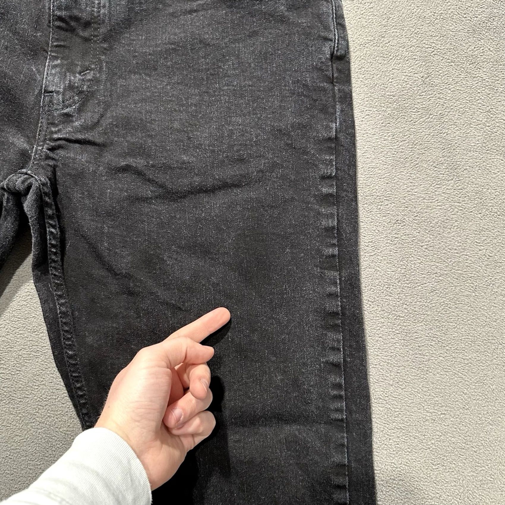 Levi's Levi's Jeans Mens Black Denim Relaxed Fit Straight Leg Stretch 36x32 Size US 36 / EU 52 - 7 Thumbnail
