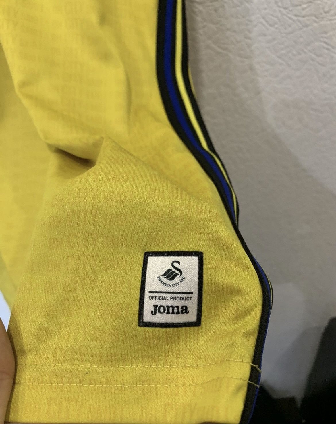 Joma SWANSEA JOMA 2019/2020 THIRD KIT SOCCER JERSEY YOBET Size US L / EU 52-54 / 3 - 4 Thumbnail