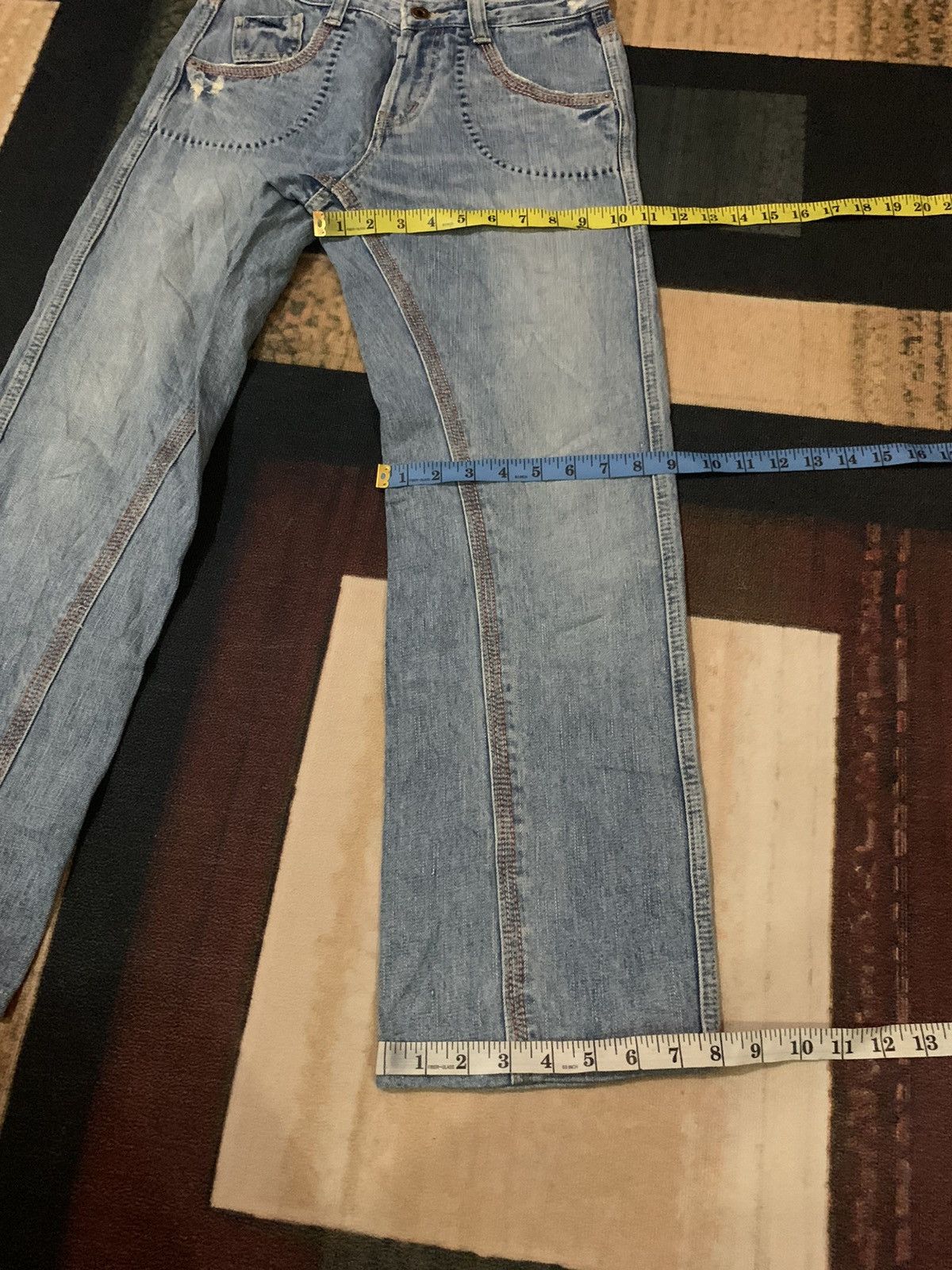 Le Grande Bleu (L.G.B.) Cube Sugar Denim Jeans Size US 29 - 17 Thumbnail