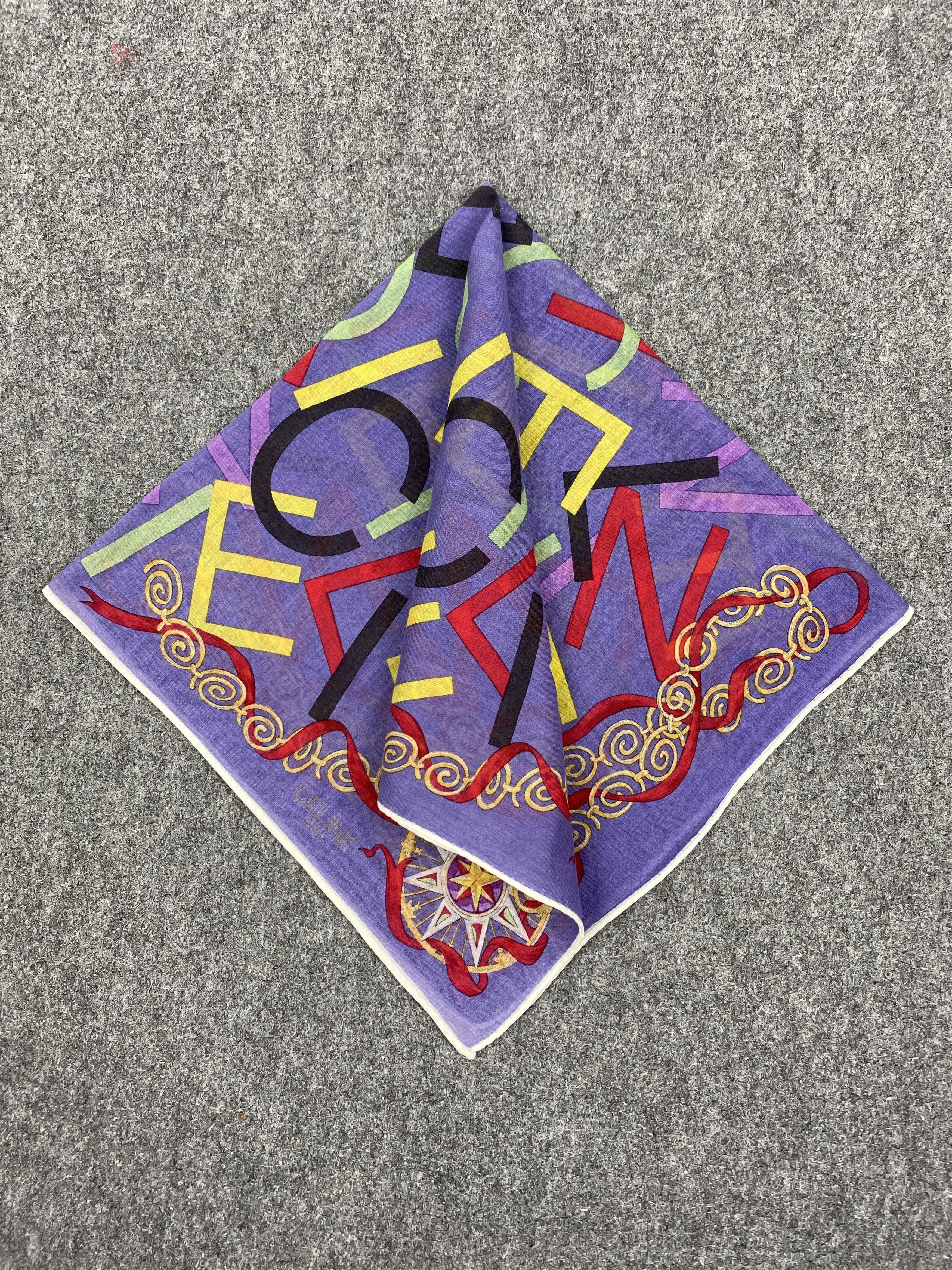 Celine Celine Handkerchief / Bandana / Neckerchief HKC0553 Size ONE SIZE - 3 Thumbnail
