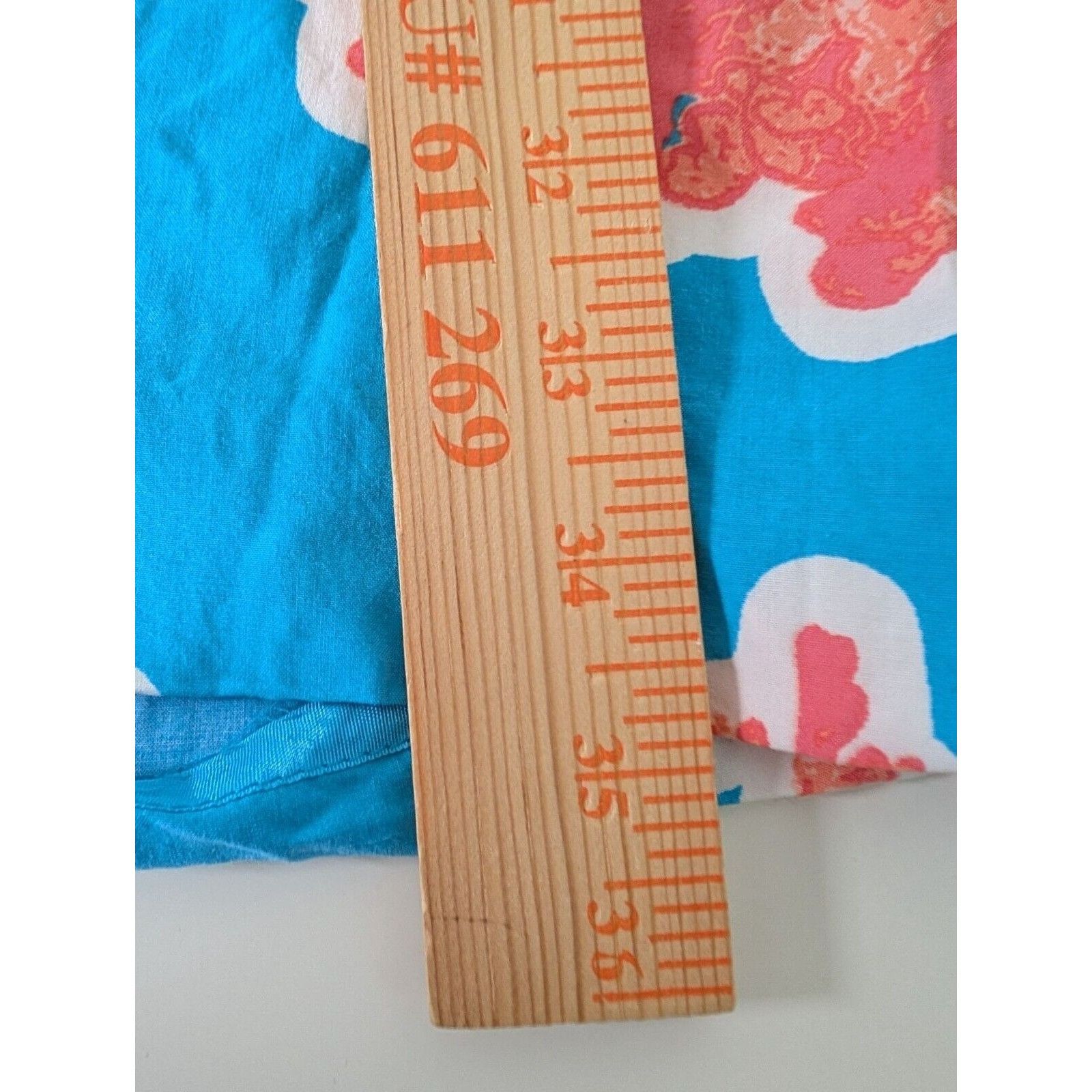 Designer Crown & Ivy Coral Dress Womens Size 12 Blue Pink Tropical Size XL / US 12-14 / IT 48-50 - 9 Thumbnail