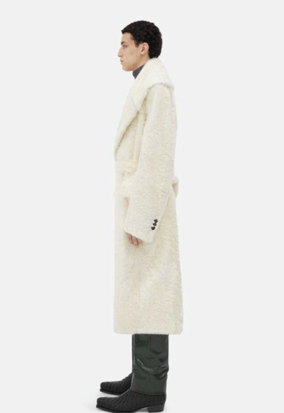 Bottega Veneta 🔥$15K VALUE RUNWAY🔥Wavy Hair Goat Shearling Coat Size US S / EU 44-46 / 1 - 3 Thumbnail