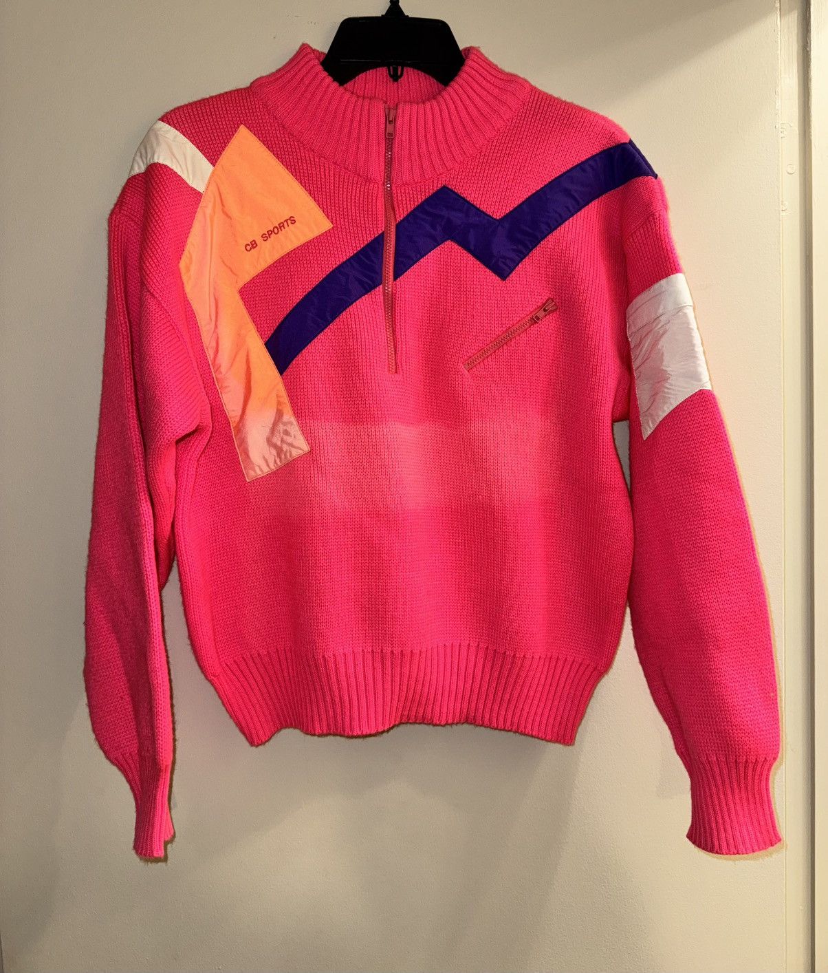 CB Sports Vintage Women’s CB Wool Half Zip Size M / US 6-8 / IT 42-44 - 3 Thumbnail
