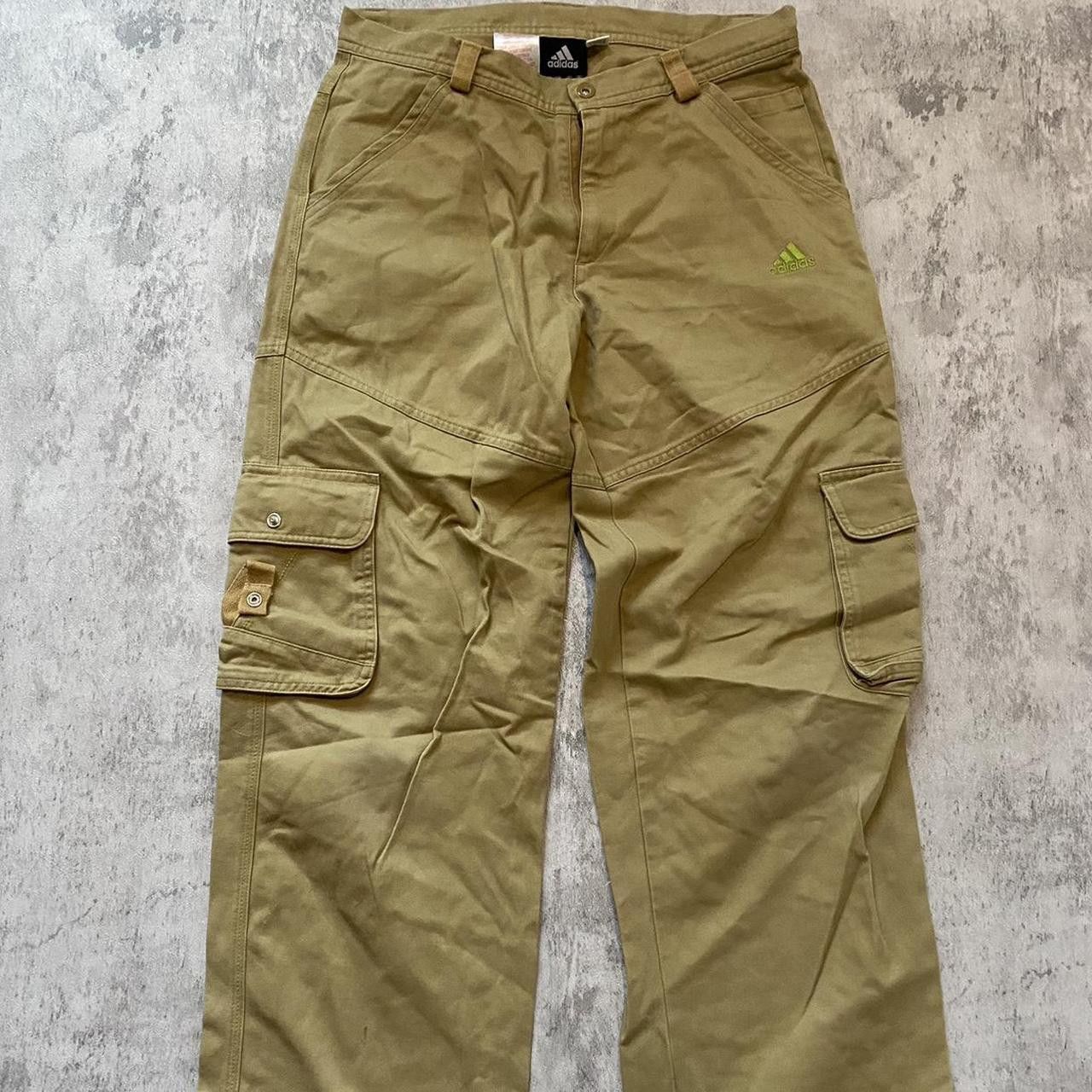 Adidas Tan Adidas cargo Casual Vintage y2k Baggy army utility Size US 28 / EU 44 - 2 Thumbnail