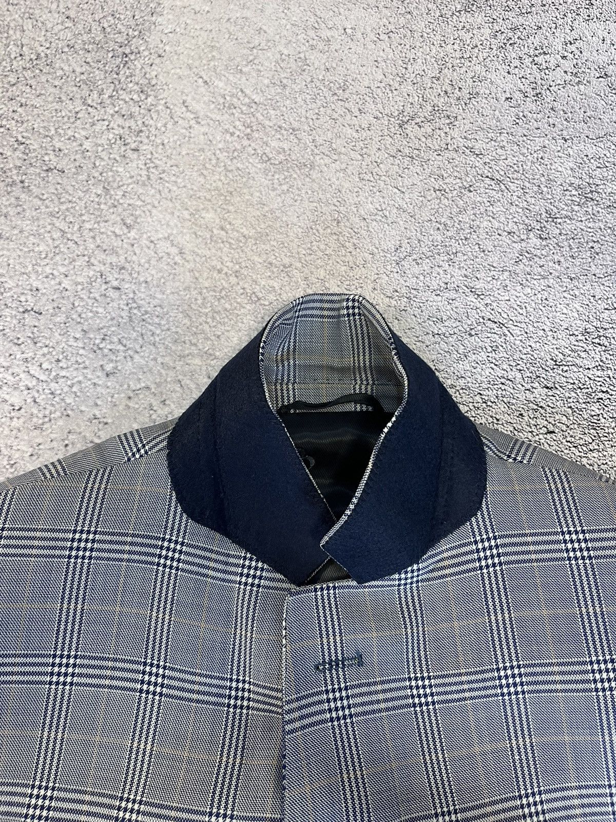 Balmain Balmain Paris Men’s Blazer Jacket Striped Wool Gray Slim Fit Size 52R - 15 Thumbnail