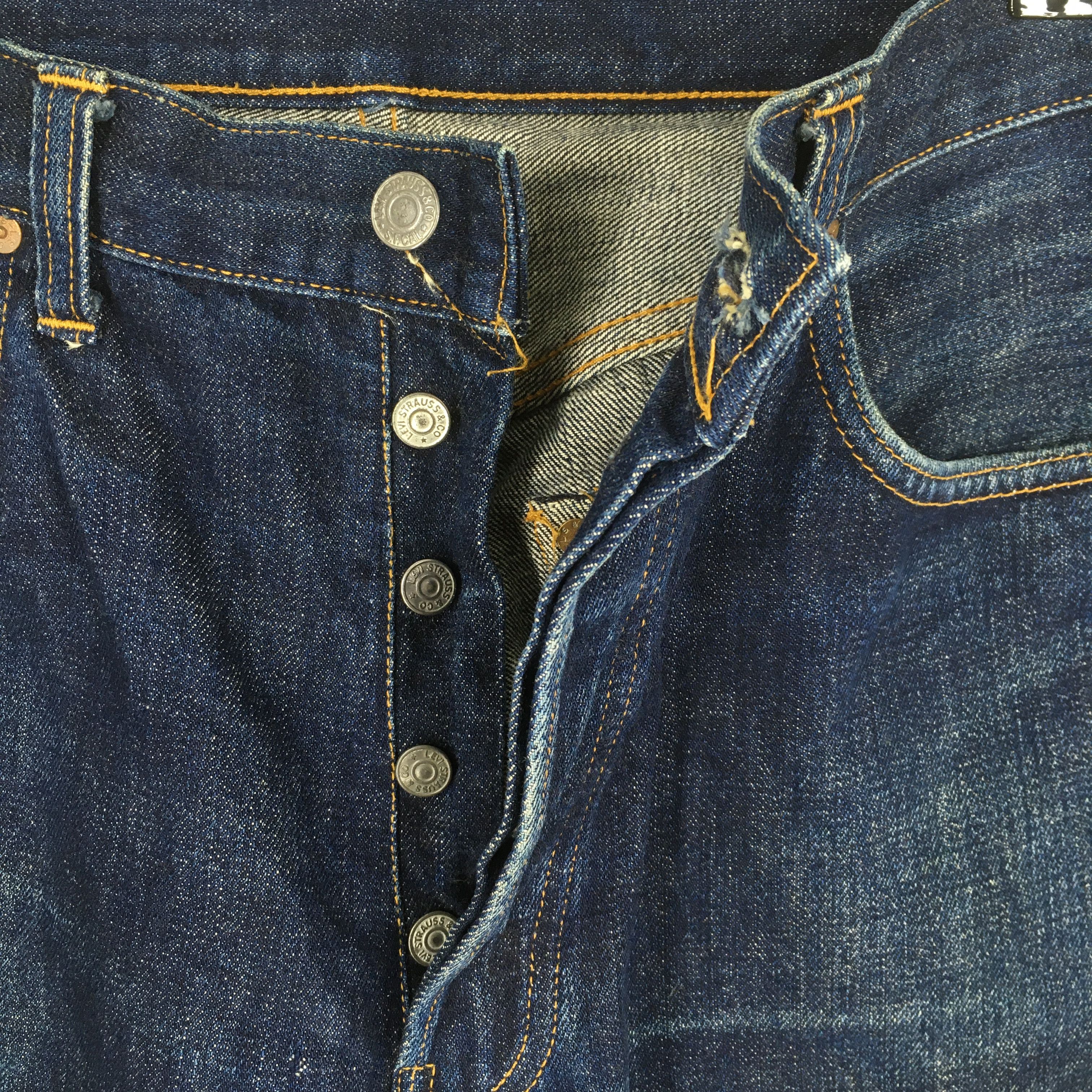 Levi's ize 34x29.5 Vintage 90s Levi's 501XX Big E Jeans S1352 Size US 34 / EU 50 - 6 Thumbnail