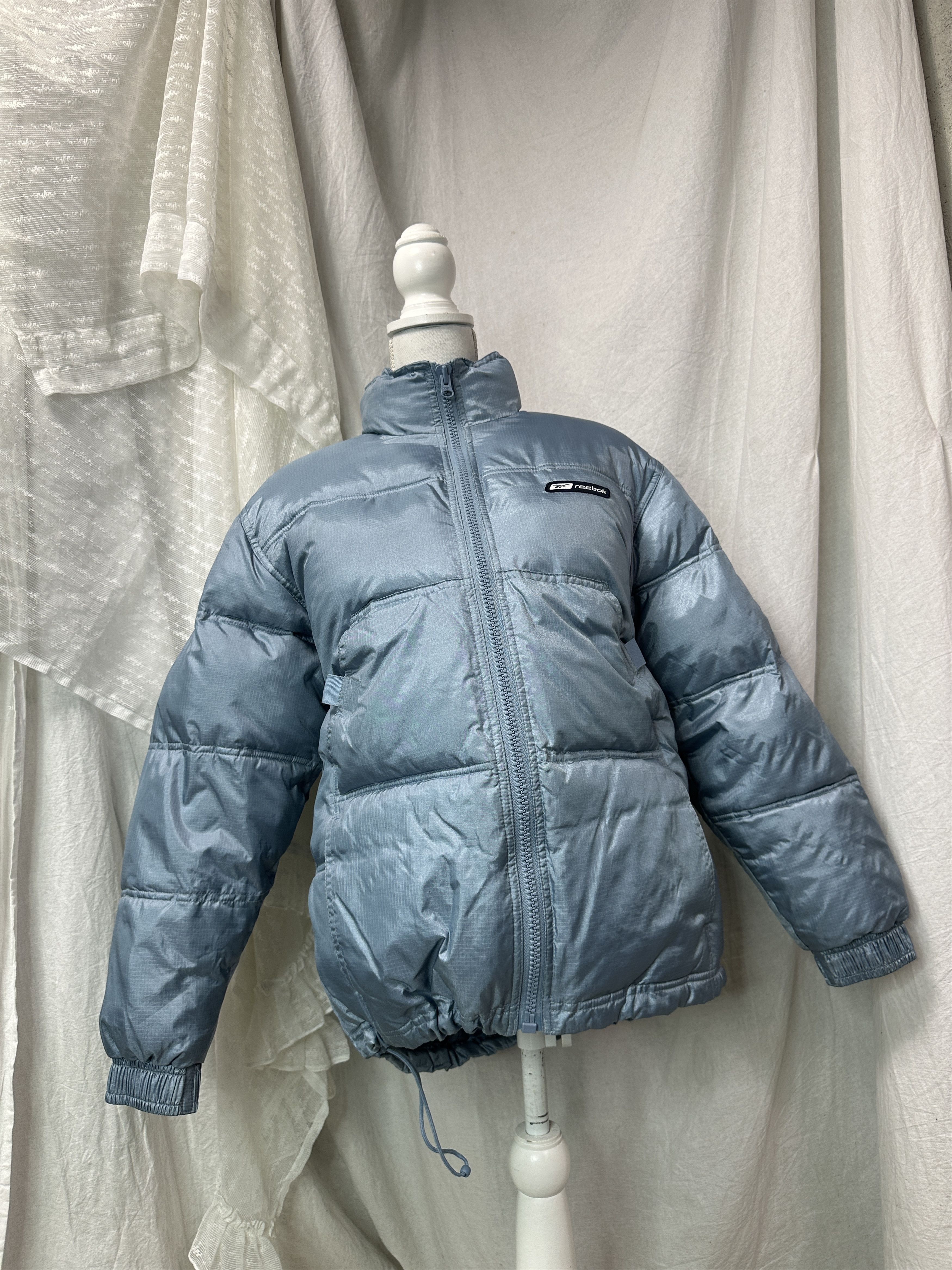 Reebok Vintage Reebok Puffer Babyblue Down Jacket Y2K Size XS / US 0-2 / IT 36-38 - 1 Thumbnail