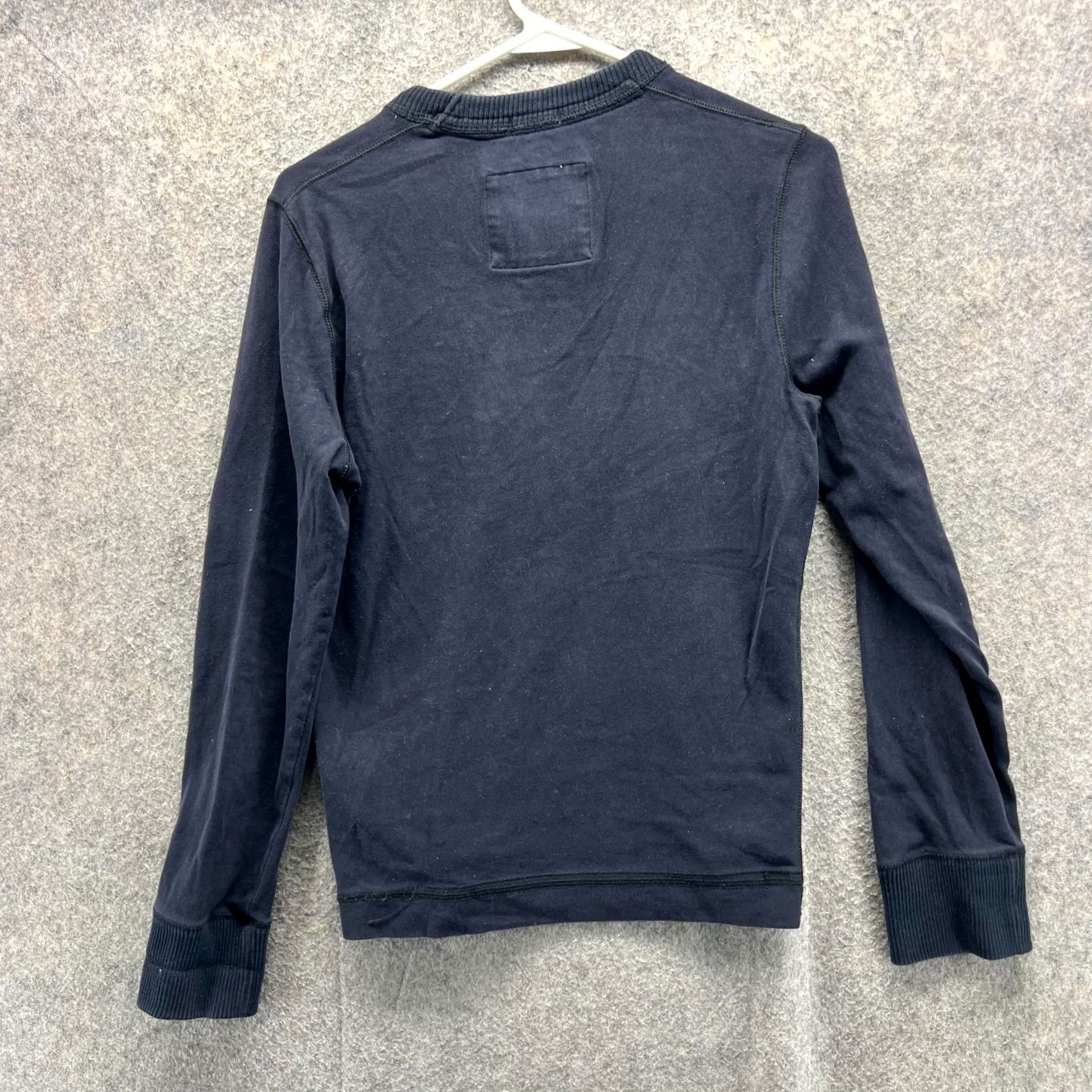 Abercrombie & Fitch VINTAGE Abercrombie & Fitch Sweater Women Small Blue Pullover Crewneck Embroidered Logo, Solid Fleece, All Seasons, Wool Size S / US 4 / IT 40 - 5 Thumbnail