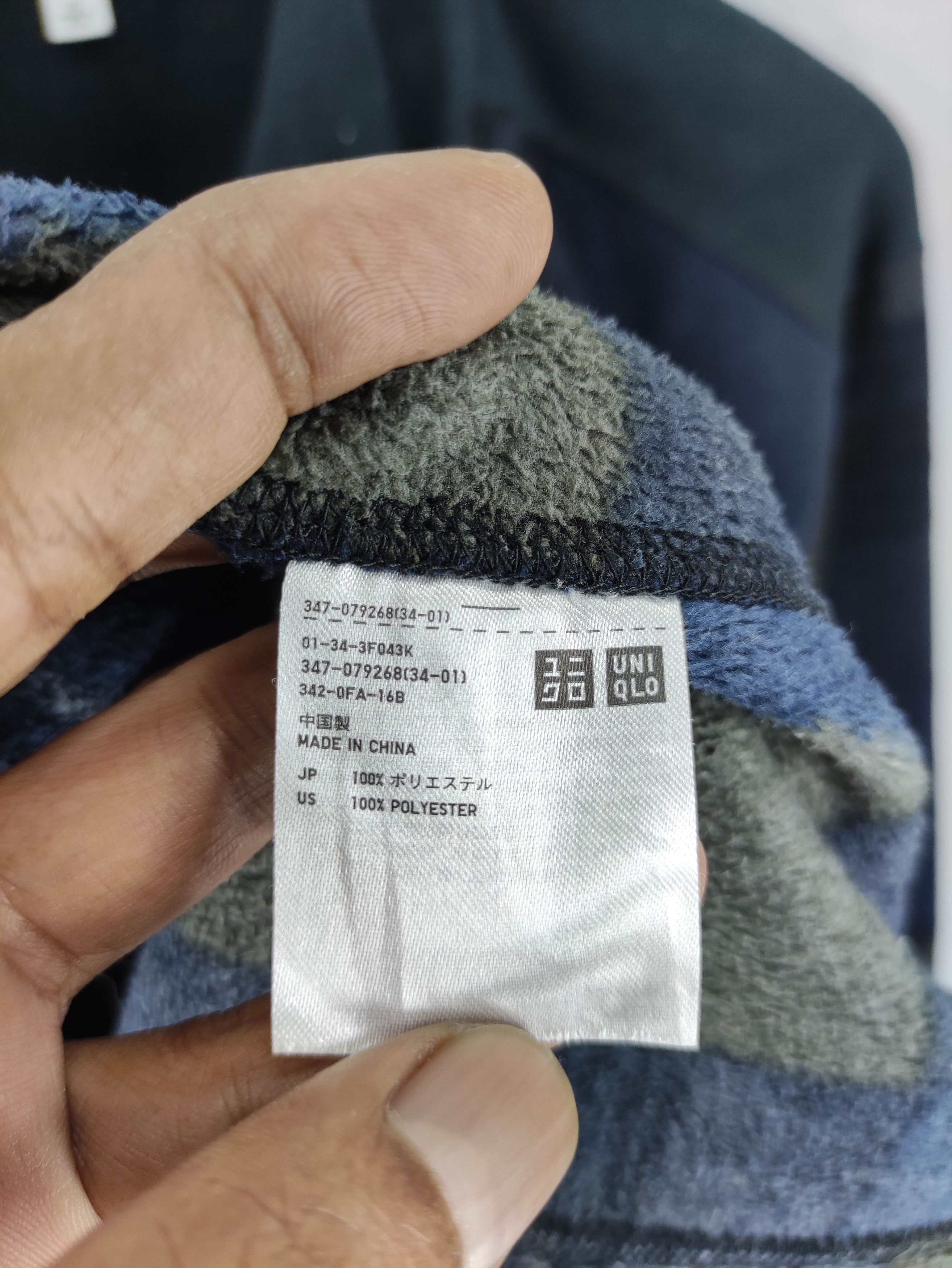 Uniqlo Uniqlo Fleece Sweater Jacket Chekered Zipper Size US XL / EU 56 / 4 - 5 Thumbnail