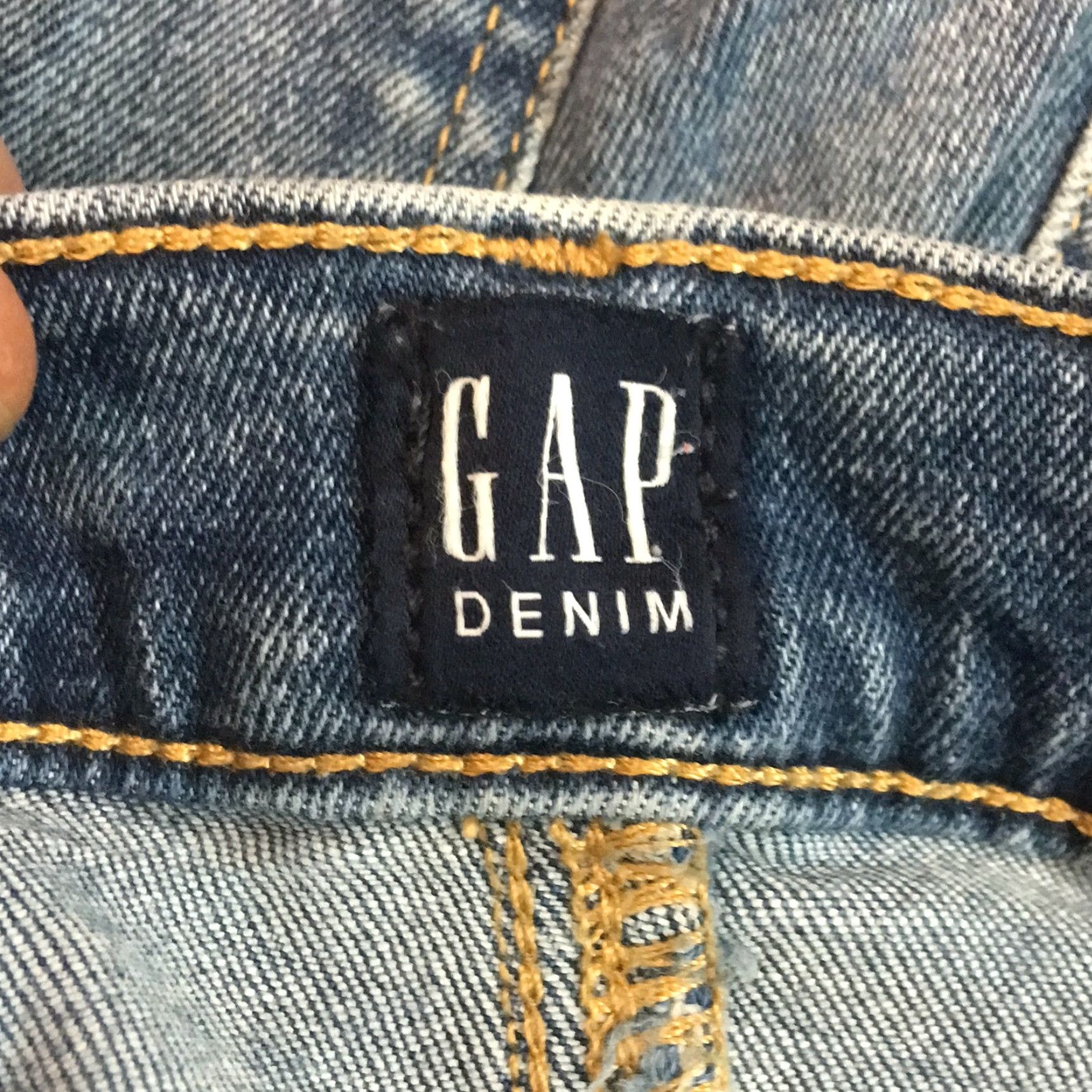 Gap Gap Jeans Skinny Denim Blue 28R Womens Regular Rise Mid Distressed 5-Pocket Boot? Size 28" / US 6 / IT 42 - 6 Thumbnail