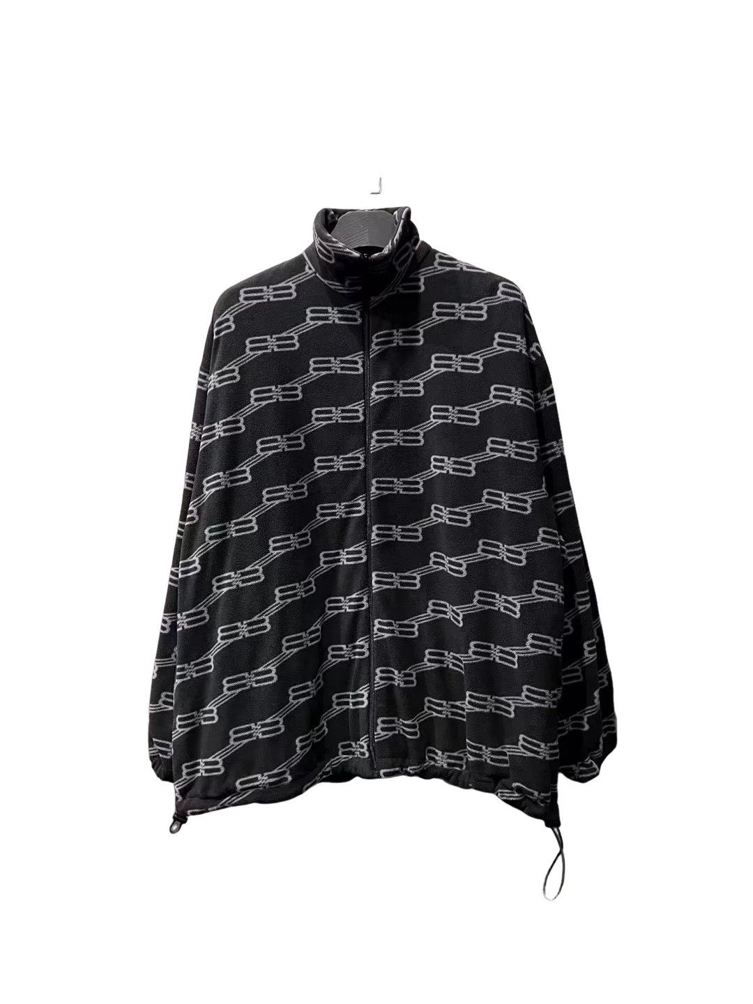 Balenciaga Balenciaga All-Over Logo Fleece Jacket Size 36 Size US XS / EU 42 / 0 - 1 Thumbnail