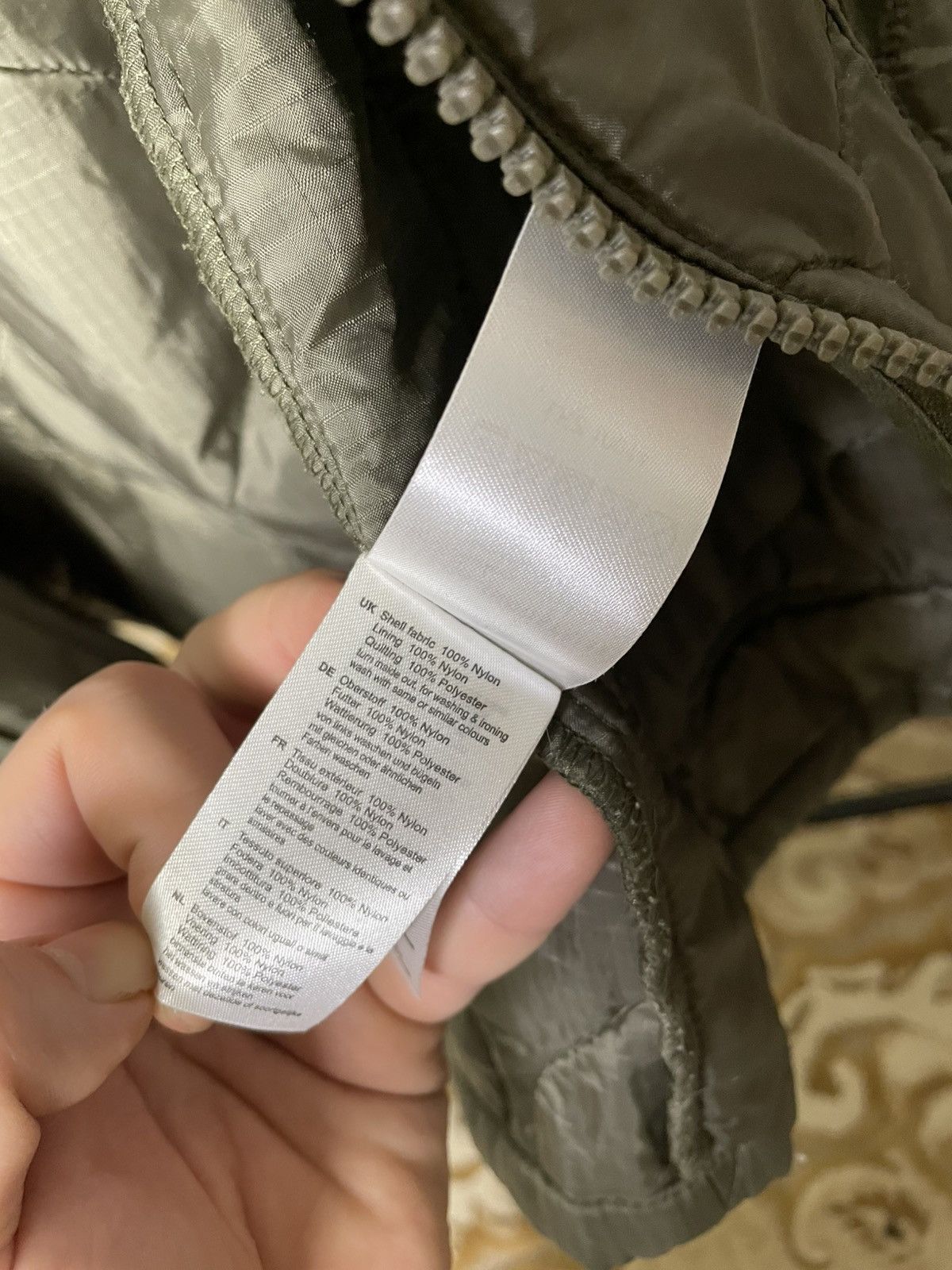 Alpha Industries Y2K Alpha Industries Quilted Liner Olive Jacket Size US L / EU 52-54 / 3 - 10 Thumbnail