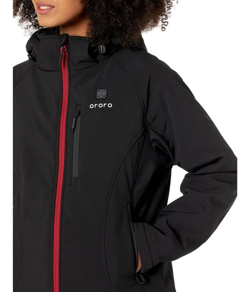 Other ORORO Classic Heated Jacket (Black with Red Zipper) Size XS / US 0-2 / IT 36-38 - 3 Thumbnail