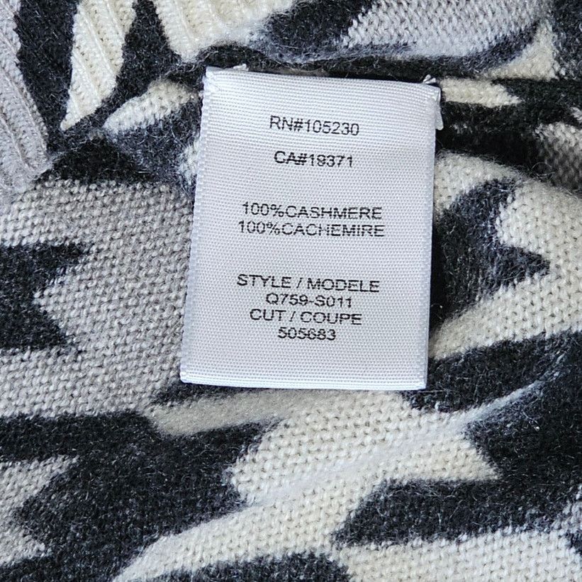 Equipment EUC EQUIPMENT Cashmere Houndstooth Crew Neck Sweater S Size S / US 4 / IT 40 - 7 Thumbnail