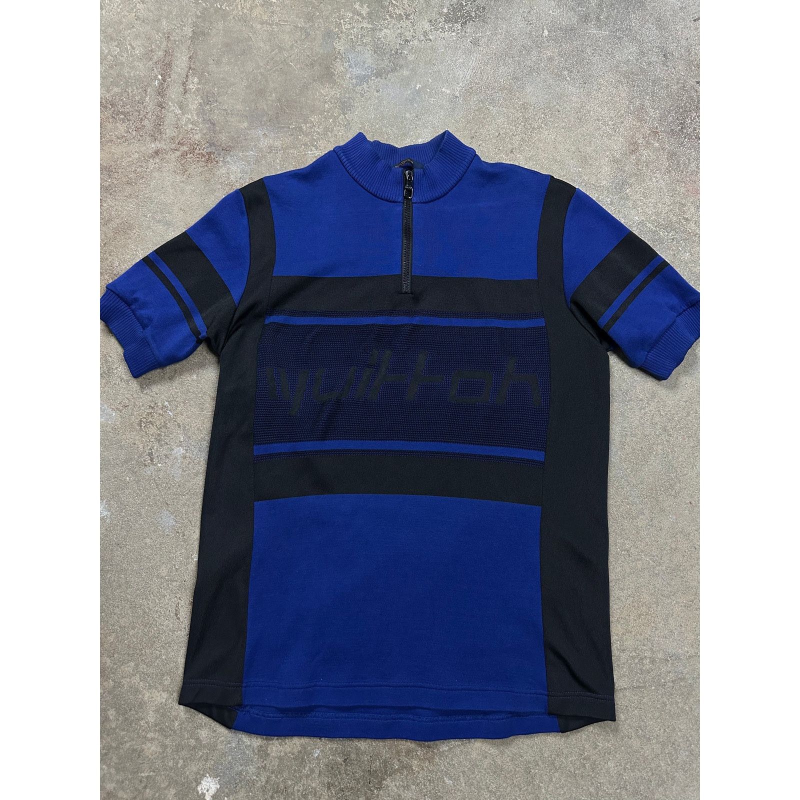 Louis Vuitton LV Quarter Zip Shirt Black Blue Used Large Size US L / EU 52-54 / 3 - 1 Thumbnail