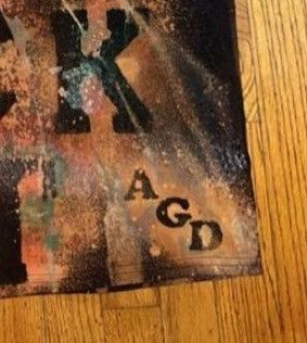 Other Hand made large y2k t shirt street wear graffiti / tie dye Size US L / EU 52-54 / 3 - 4 Thumbnail