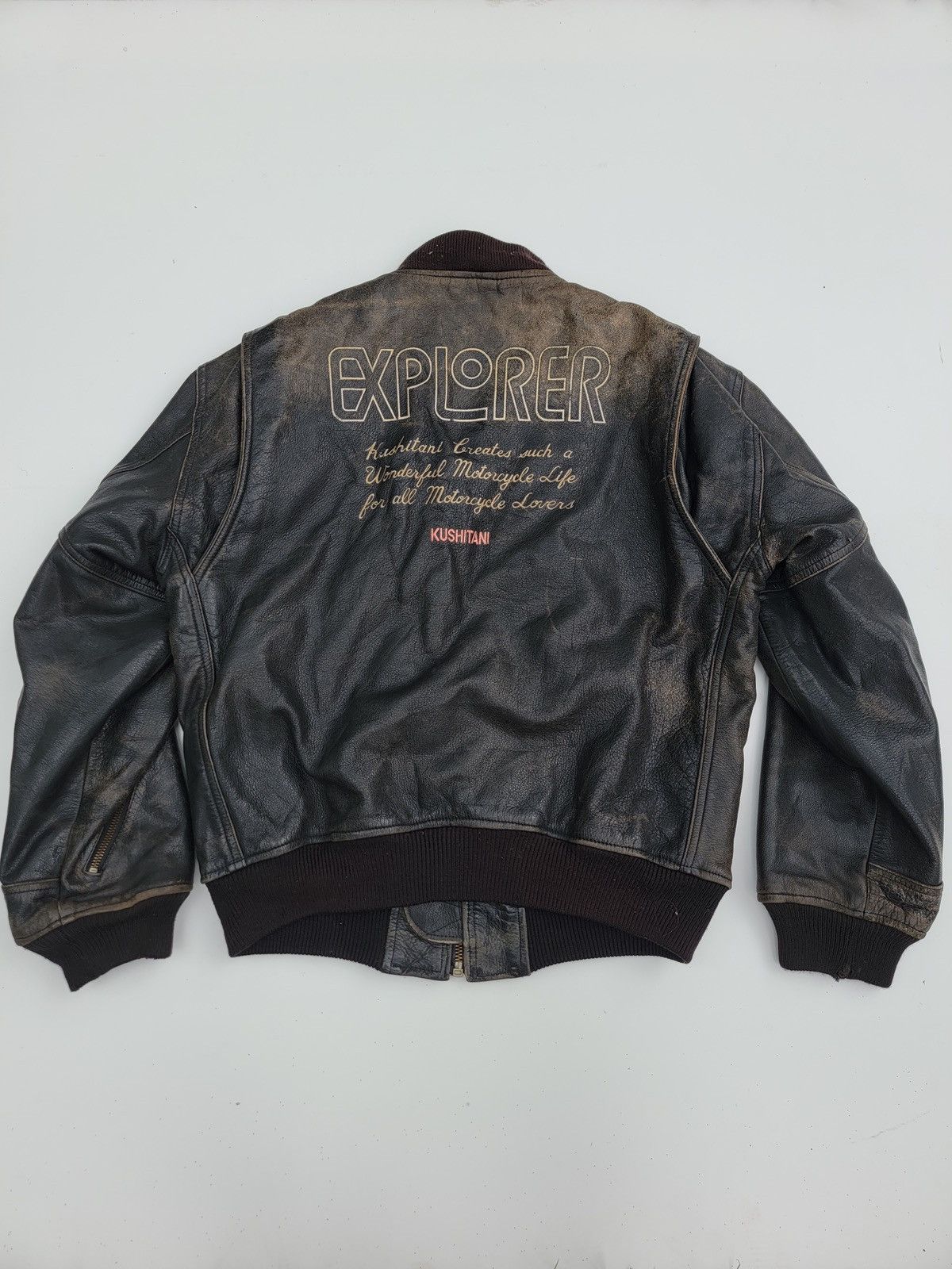 Leather ✅️Vintage Kushitani Leather Jacket Size US L / EU 52-54 / 3 - 1 Thumbnail
