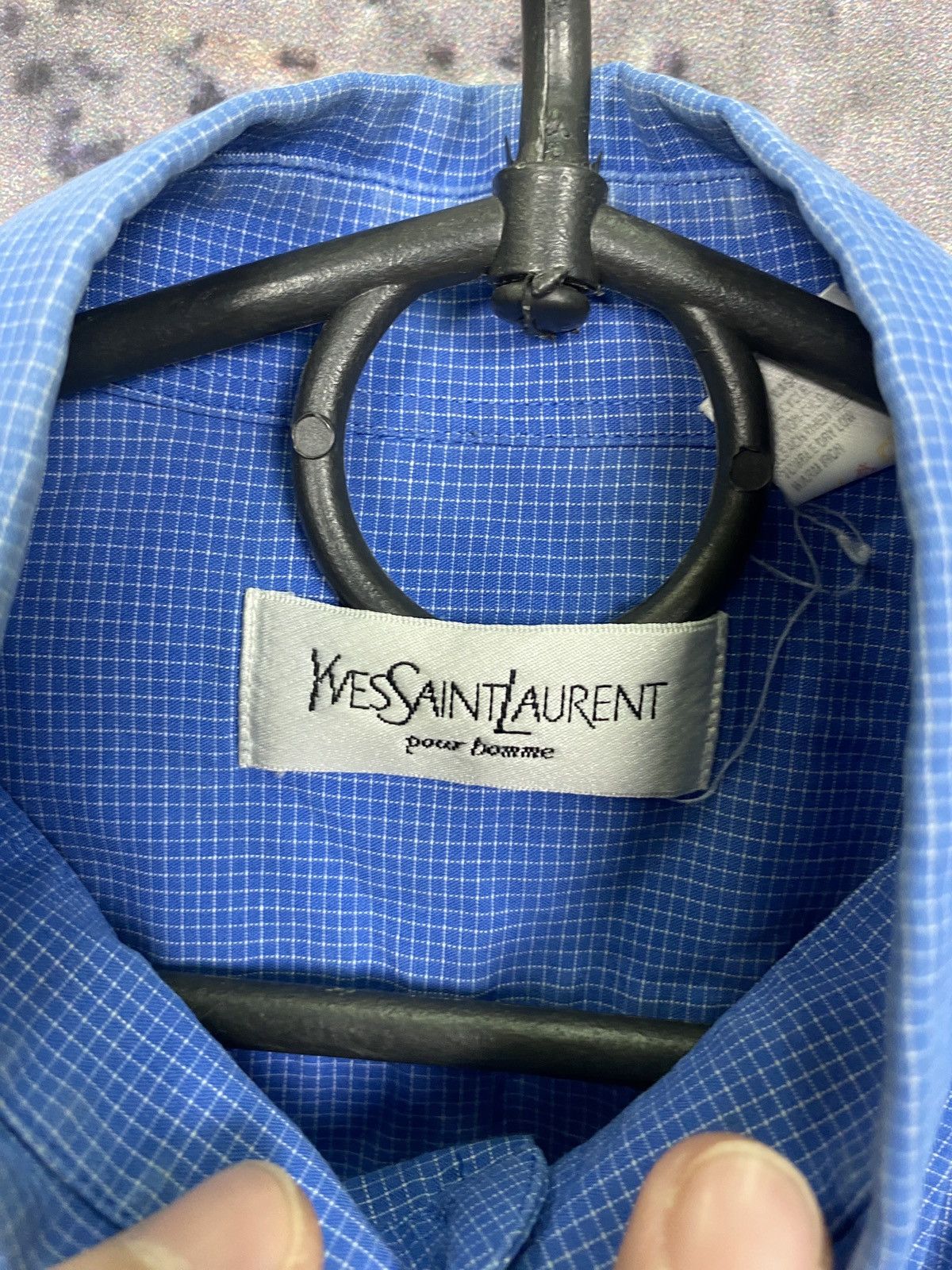 Vintage × Yves Saint Laurent Men’s Yves Saint Laurent Button Up Long Sleeve Shirt Size US XL / EU 56 / 4 - 7 Thumbnail