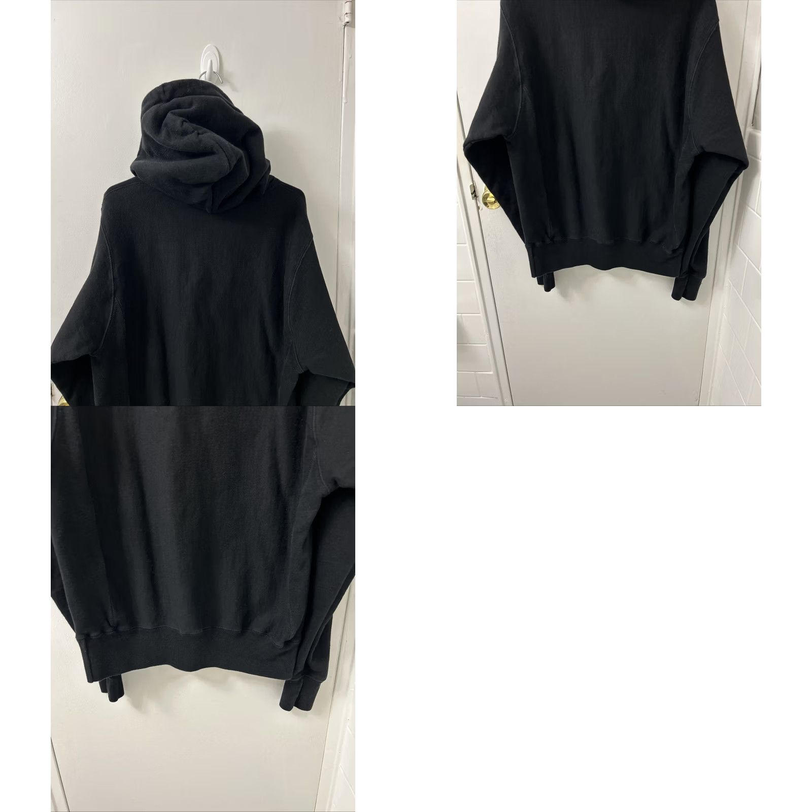 Champion VINTAGE Champion Reverse Weave Hoodie Mens Small Black Pullover Logo Sweatshirt Sweater Size US S / EU 44-46 / 1 - 8 Thumbnail
