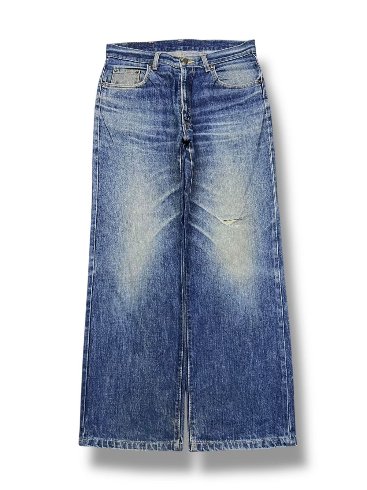 Japanese Brand Vintage GL Heart Japan - Faded Wash Jeans Size US 33 - 2 Thumbnail