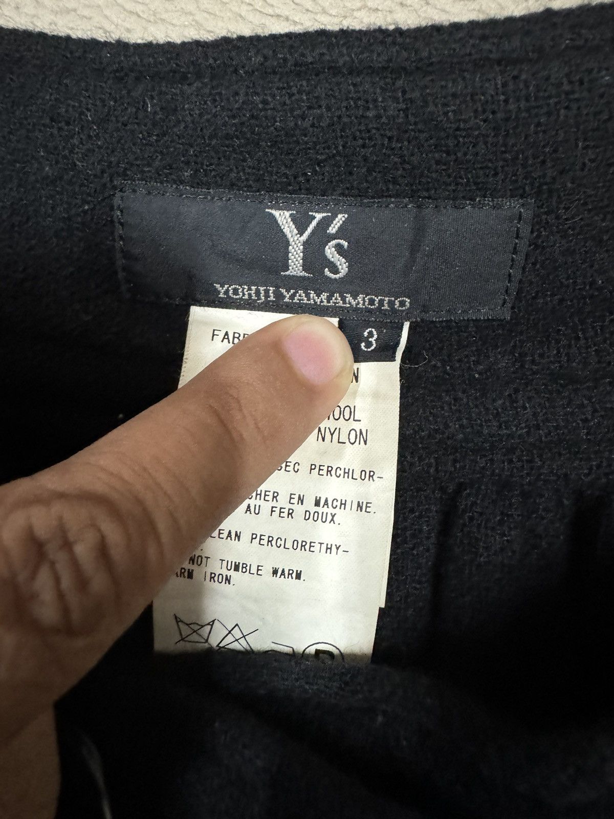 Vintage Vtg🔥Y’s Yohji Yamamoto Asymmetric Gabardine Wrap Skirt Size 31" - 16 Thumbnail
