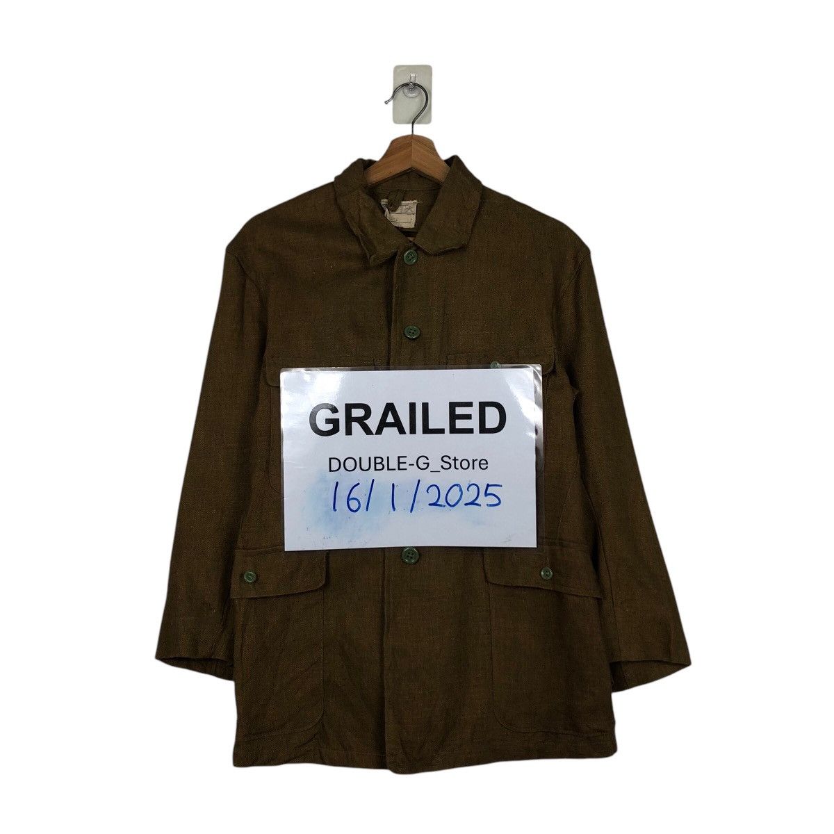Vintage 📌Vintage Chore Military Worker Jacket Cargo Multi Pockets Size US M / EU 48-50 / 2 - 1 Thumbnail