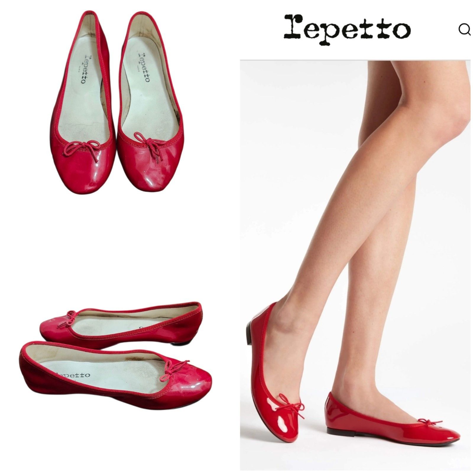 Repetto Repetto Cendrillon ballet Red Enamel Limited Edition 39 EU Size US 9 / IT 39 - 1 Thumbnail