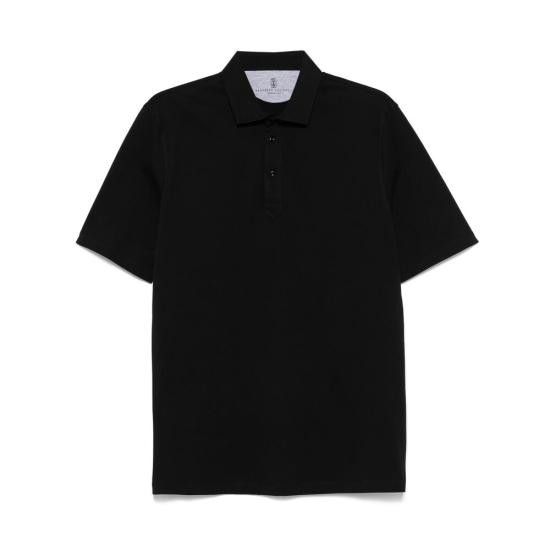Brunello Cucinelli BRUNELLO CUCINELLI Men Polo Shirts M0B133936 C101 BLACK Size US M / EU 48-50 / 2 - 1 Thumbnail