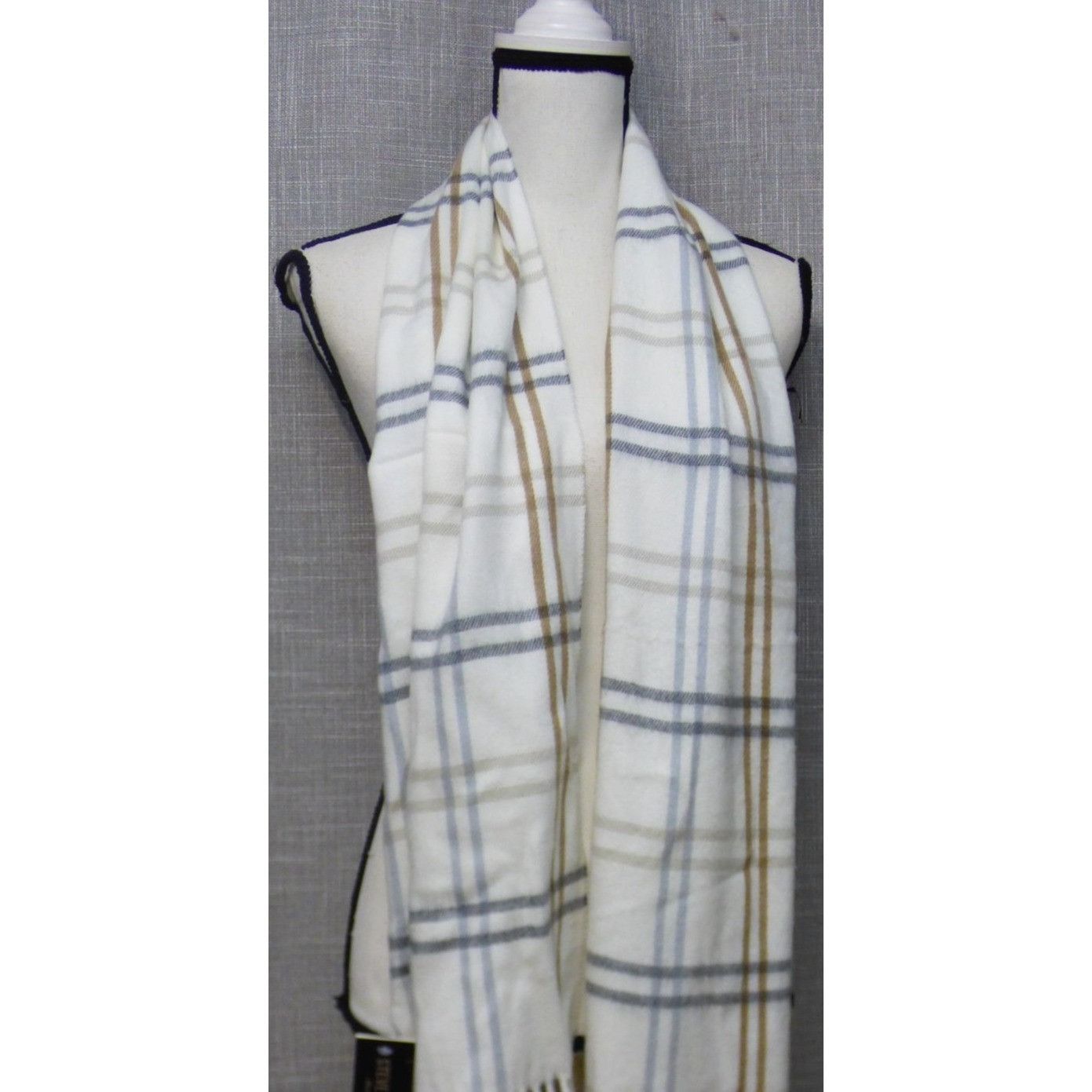 Steve Madden Steve Madden Mid Weight Plaid Muffler Scarf, 11”x 70”, Ivor Size ONE SIZE - 8 Thumbnail