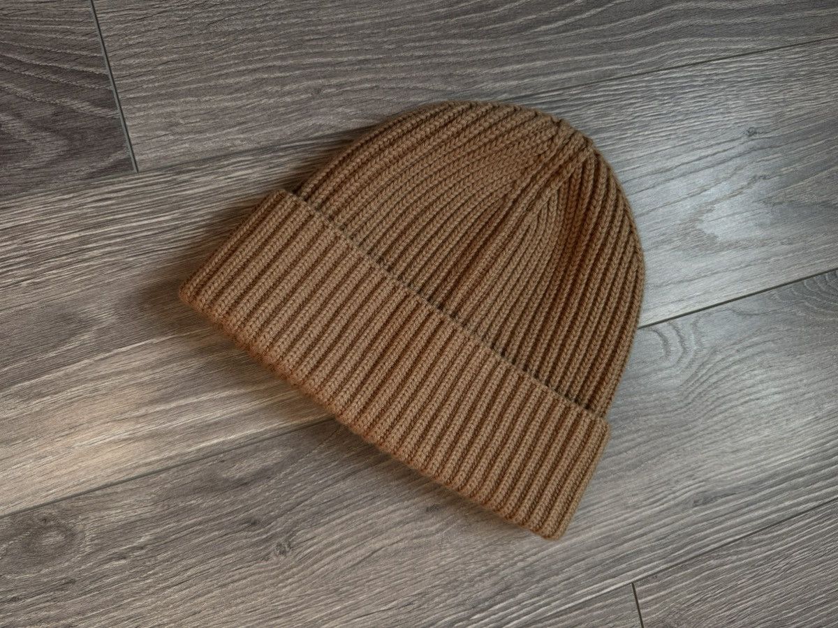 Alfred Dunhill Dunhill Cotton - cashmere Knitted Hat in Beige Size ONE SIZE - 8 Thumbnail