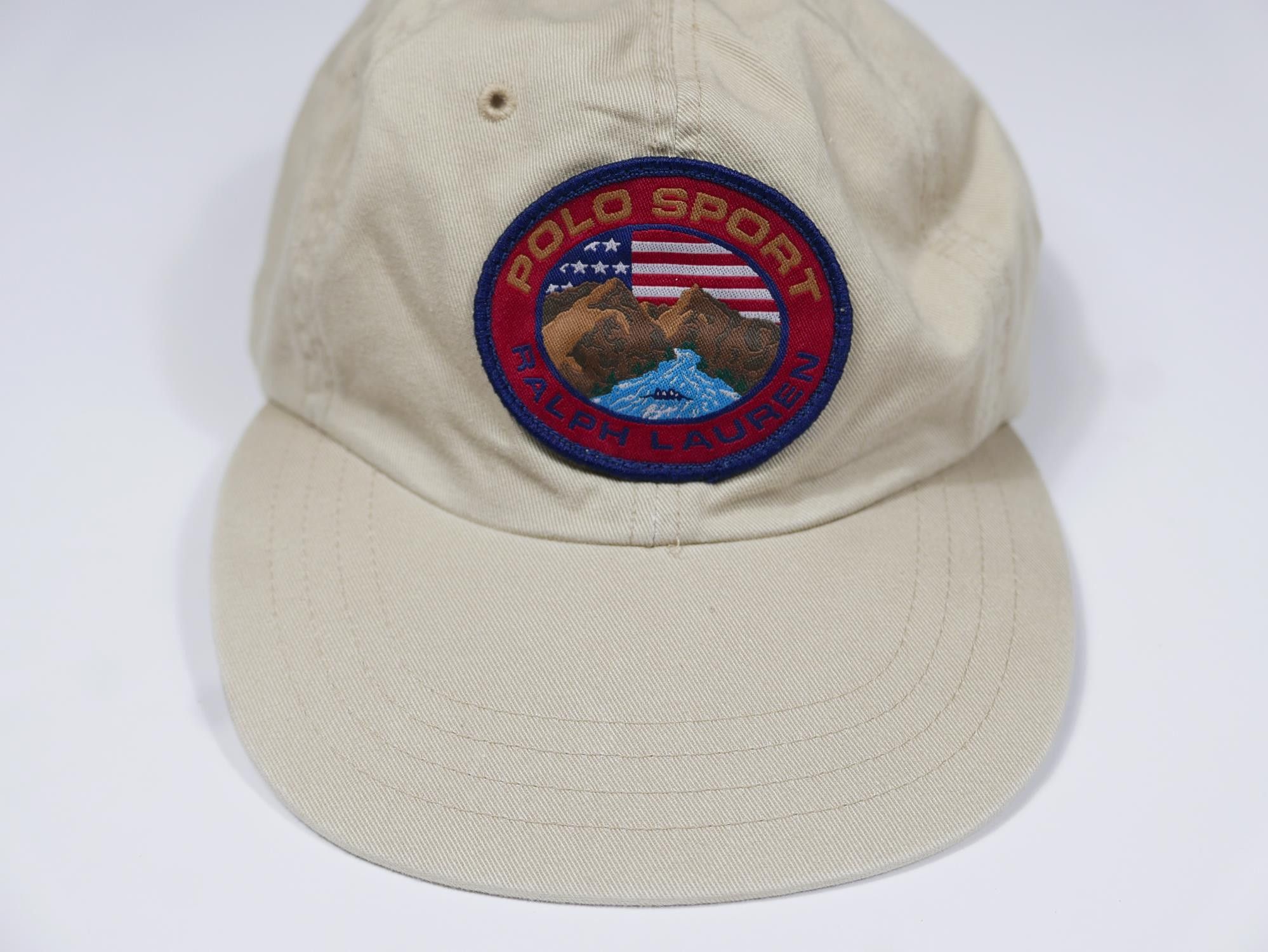 Ralph Lauren Sport Polo Ralph Lauren Sport Cap Beige Sportsman Monutain Vintage Size ONE SIZE - 2 Thumbnail