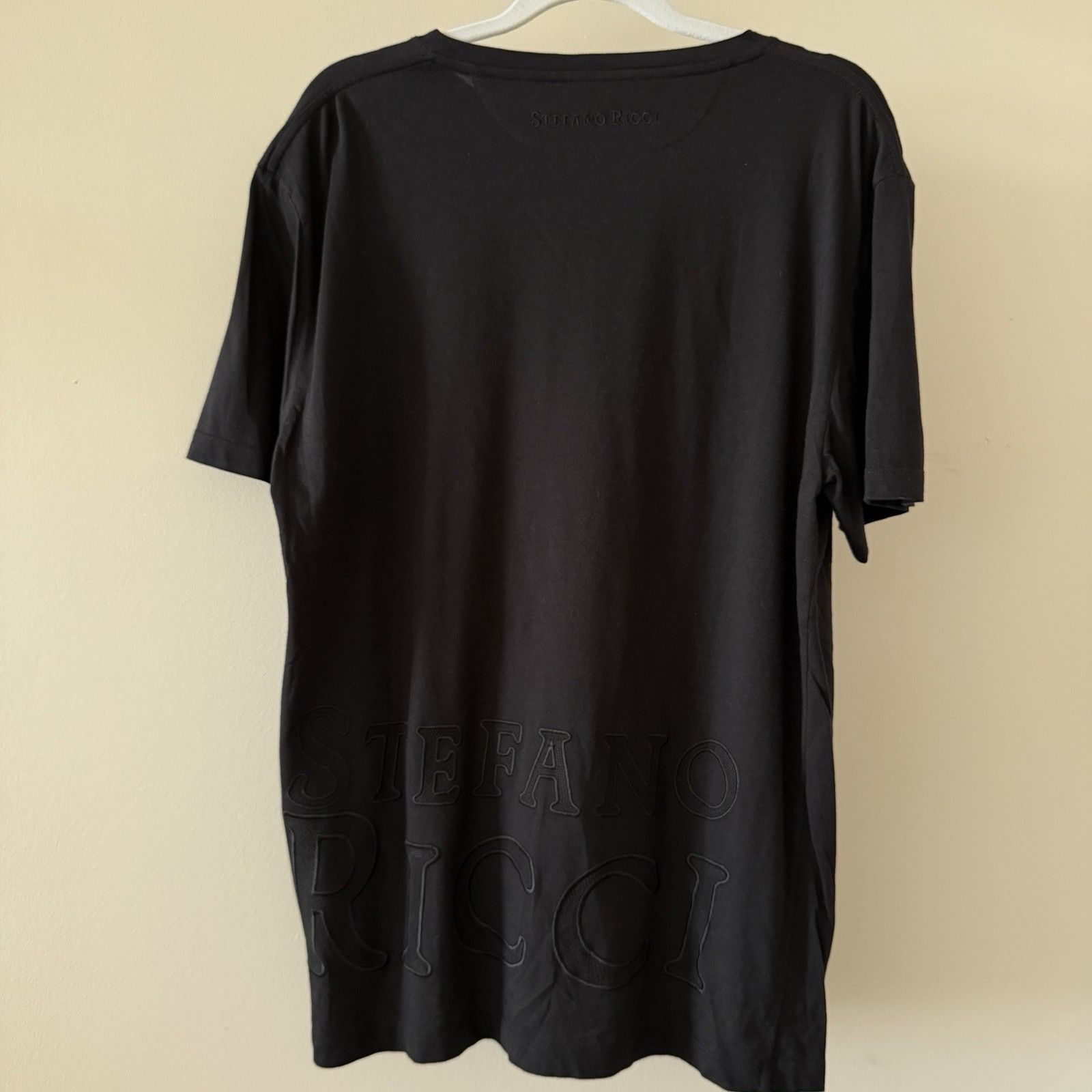 Stefano Ricci NWT Stefano Ricci T-shirt Embroidered SR Logo Size L Black 1 Size US L / EU 52-54 / 3 - 9 Thumbnail