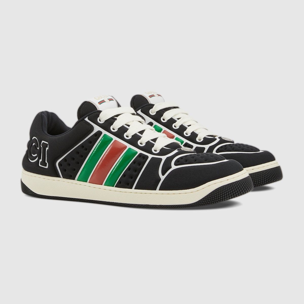 Gucci o1loc1c0625 Screener Sneakers With Web in Multicolor Size US 8.5 / EU 41-42 - 2 Thumbnail