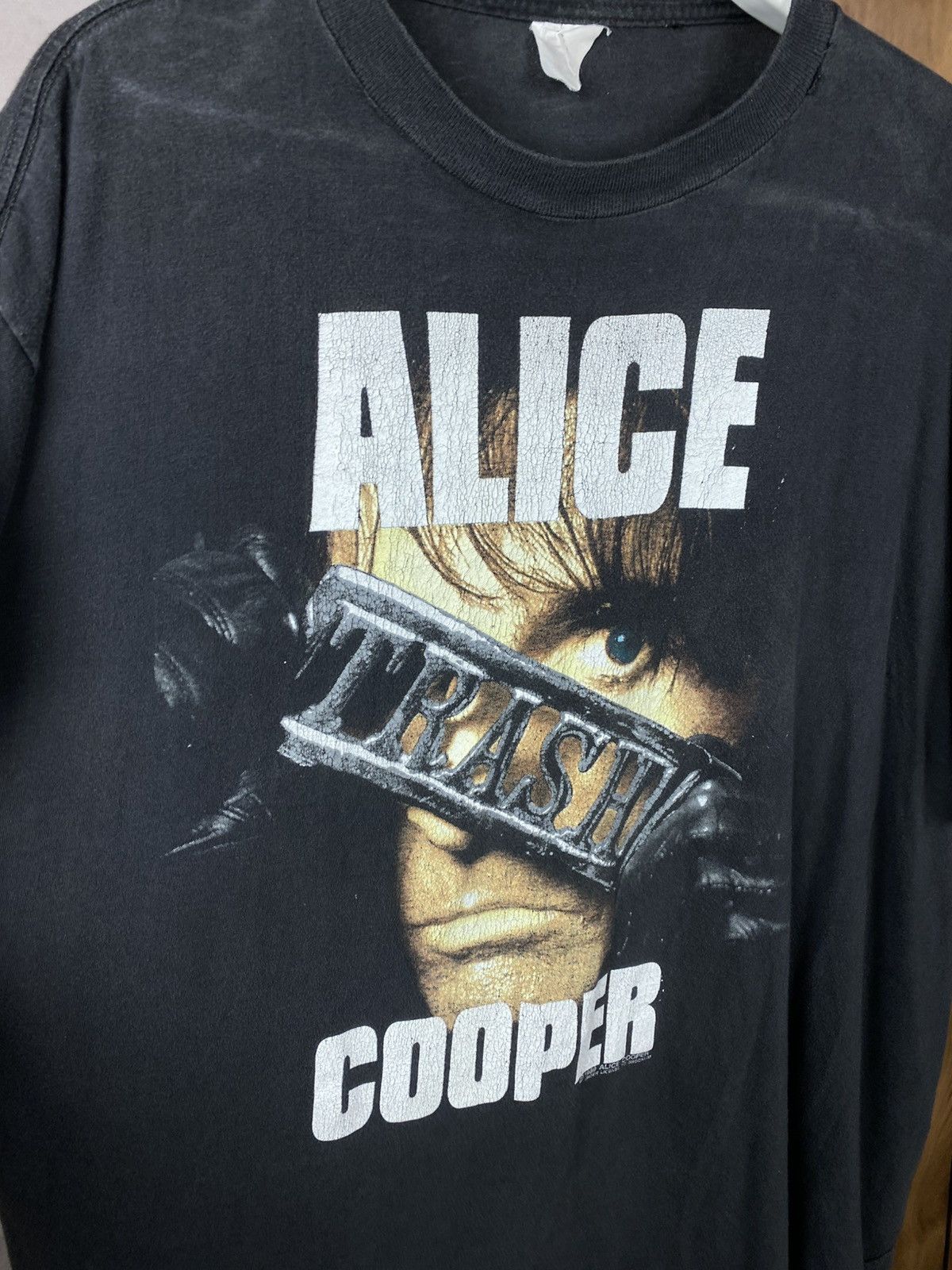 Band Tees 🎸Vintage 1989 T-Shirt Alice Cooper Trash VTG Rock Band Tee🎸 Size US XL / EU 56 / 4 - 3 Thumbnail