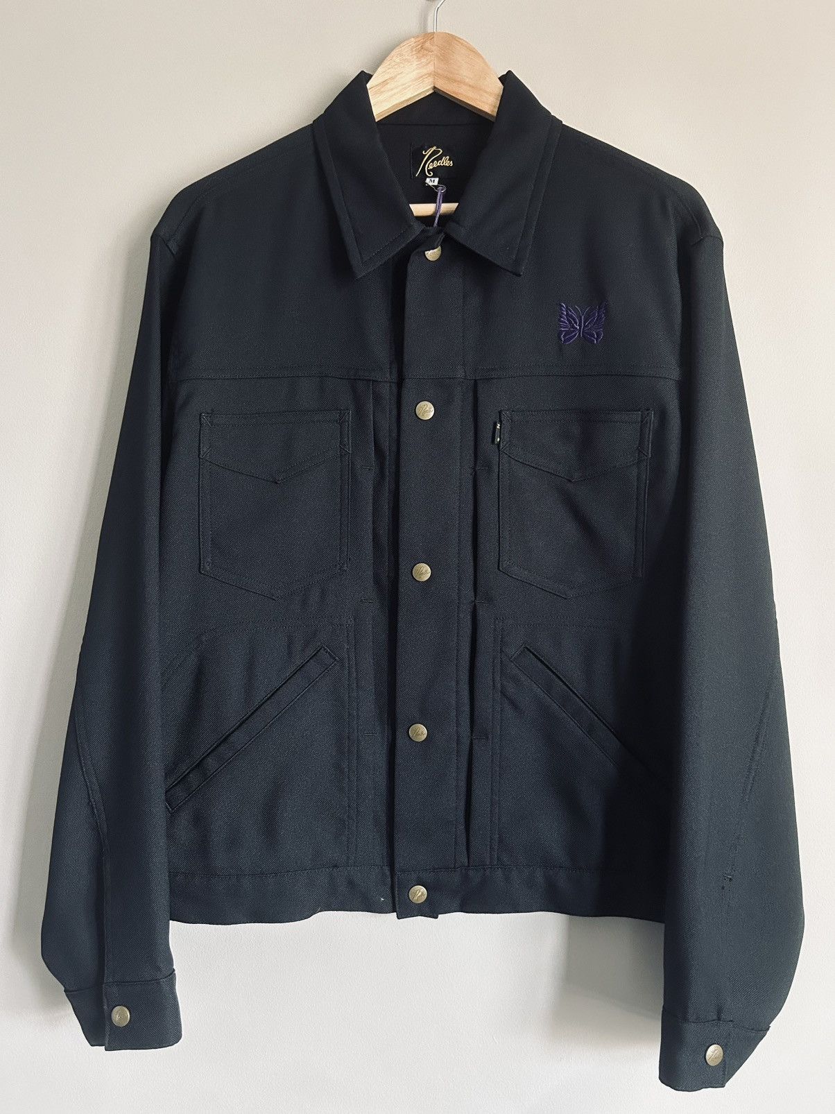 Needles Needles Run Up Jacket Poly Dry Twill Navy | Grailed