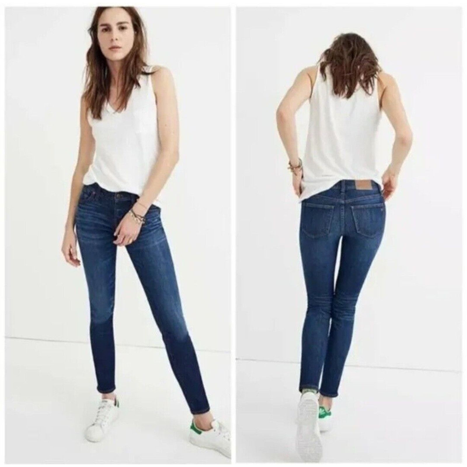Madewell Madewell Skinny Ankle Jean 25 Preppy Boho Mall Girl Festival Size 25" / US 0 / IT 36 - 1 Thumbnail