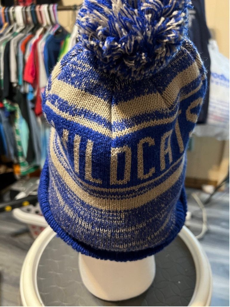 non Unisex Captivating Headwear Beanie Blue/Tan Size One Size Size ONE SIZE - 3 Thumbnail