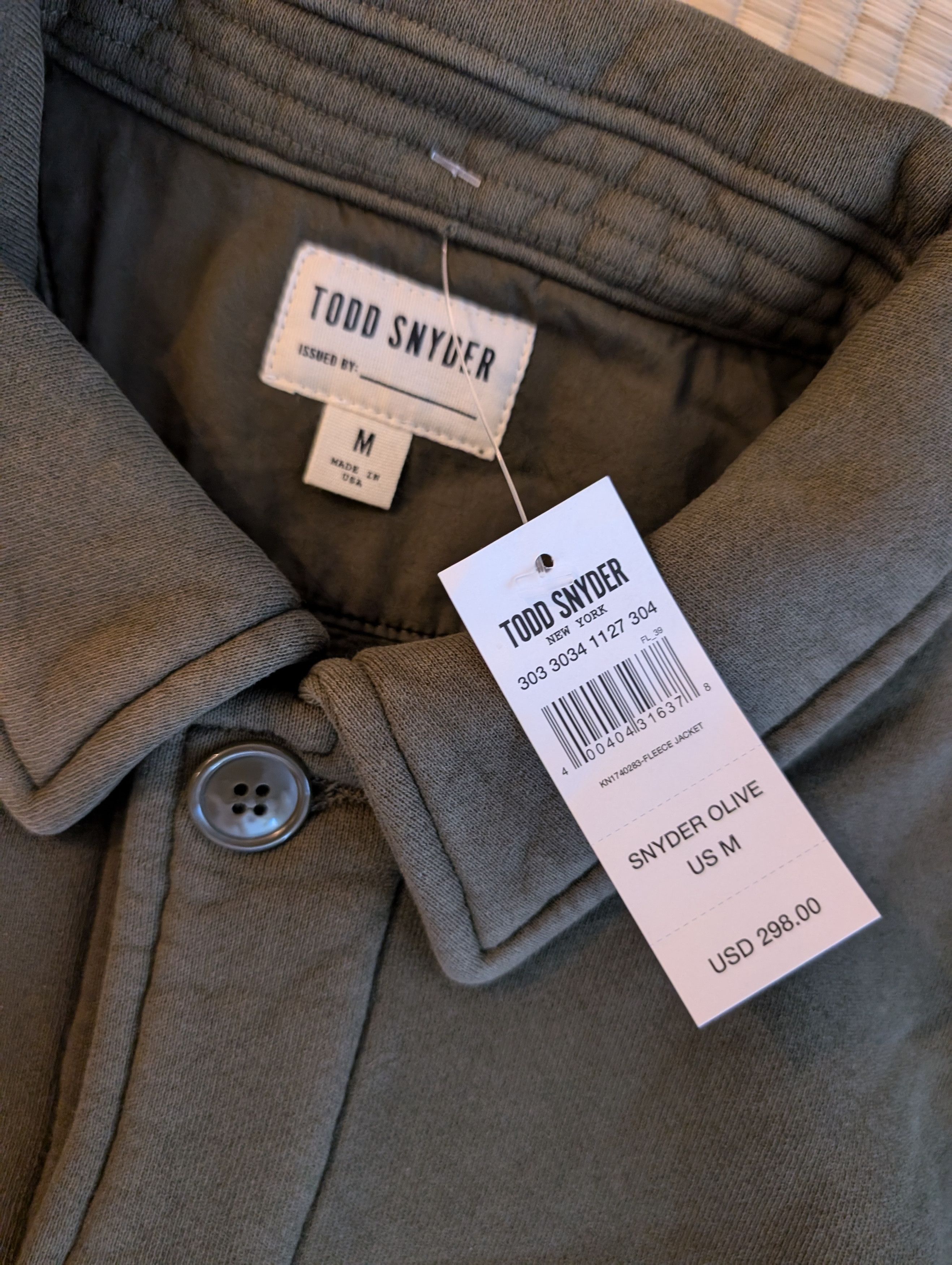Todd Snyder NWT Todd Snyder Made in L.A. Fleece Jacket Size US M / EU 48-50 / 2 - 3 Thumbnail