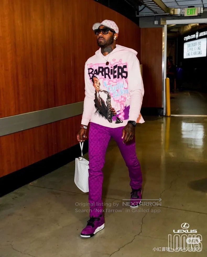 Louis Vuitton Louis Vuitton Purple full-print presbyopic jeans Size US 34 / EU 50 - 7 Thumbnail