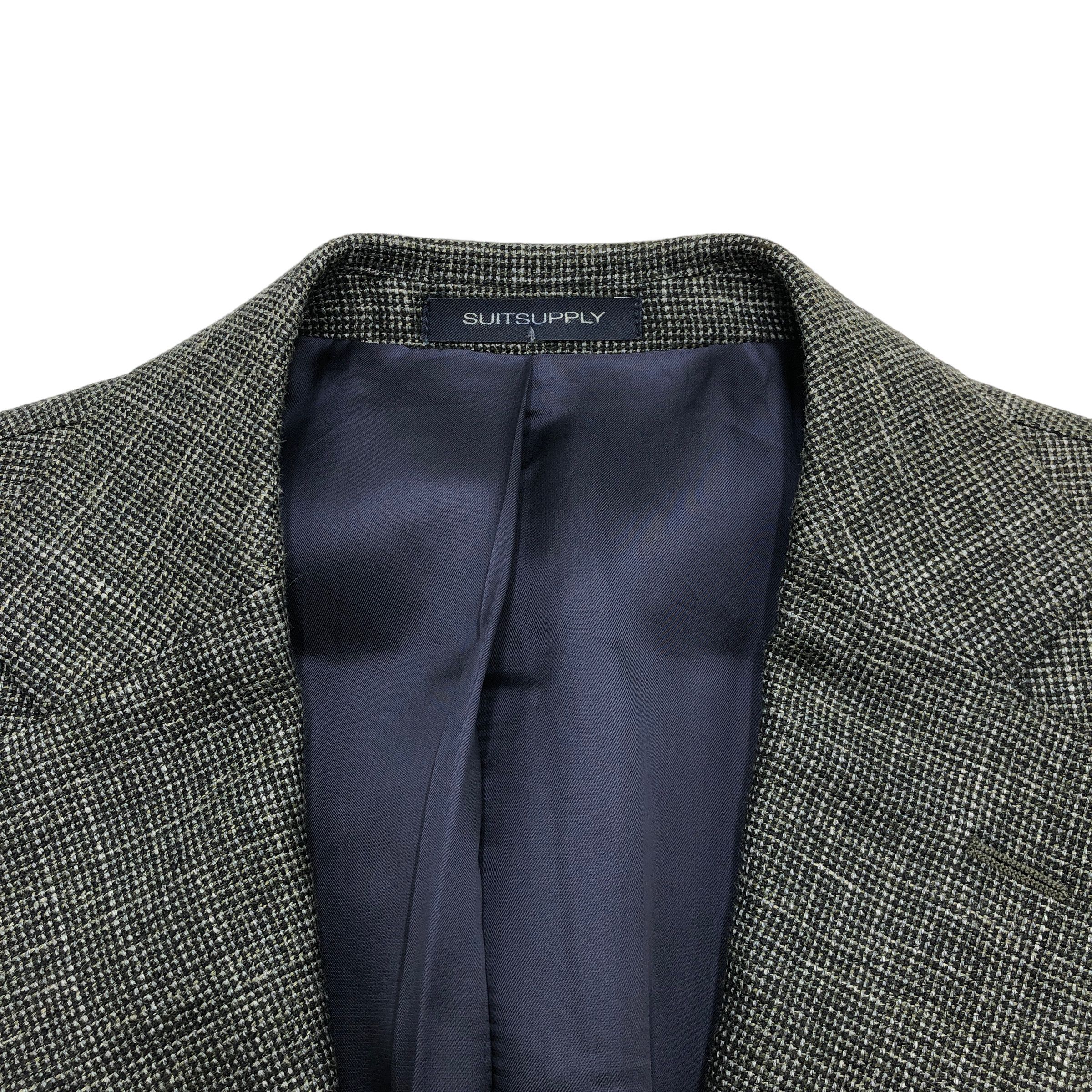 Suitsupply Lazio Single Breasted Linen Blazer Size EU:46 UK:36; US:36S Size 36S - 4 Thumbnail