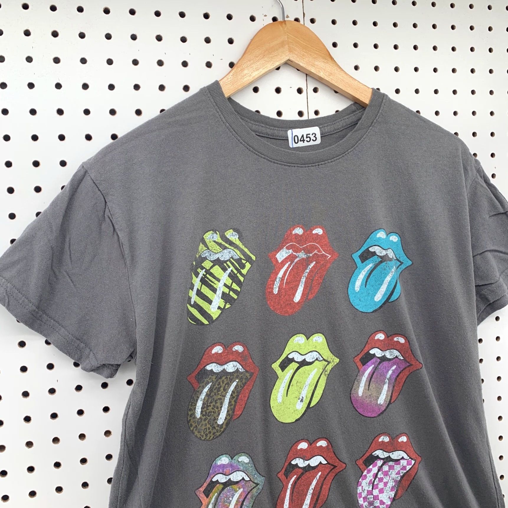 Vintage Rolling Stones Shirt Mens Medium Gray Music Band Rock TEE 20.5x26 Size US M / EU 48-50 / 2 - 3 Thumbnail
