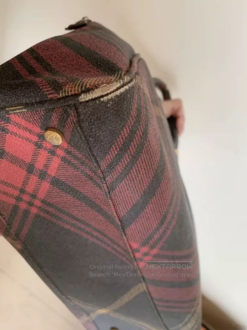 Vivienne Westwood vivienne westwood size os College Plaid Tote Bag Size ONE SIZE - 6 Thumbnail
